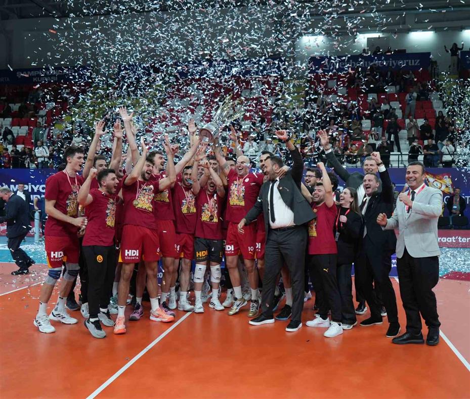Voleybolda Şampiyonlar Kupası’nı kazanan Galatasaray, 7 yıl sonra kupa sevinci yaşadı