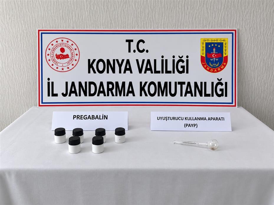 Konya’da 4 bin 137 sentetik hap ele geçirildi