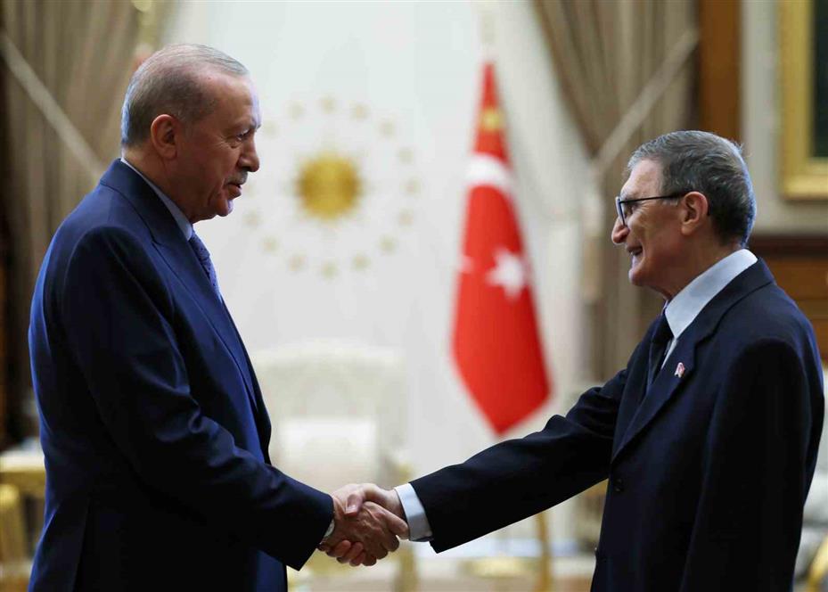Cumhurbaşkanı Erdoğan, Aziz Sancar ve eşini kabul etti