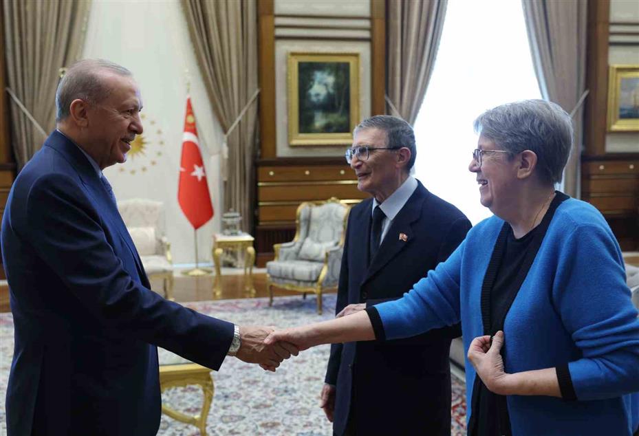 Cumhurbaşkanı Erdoğan, Aziz Sancar ve eşini kabul etti
