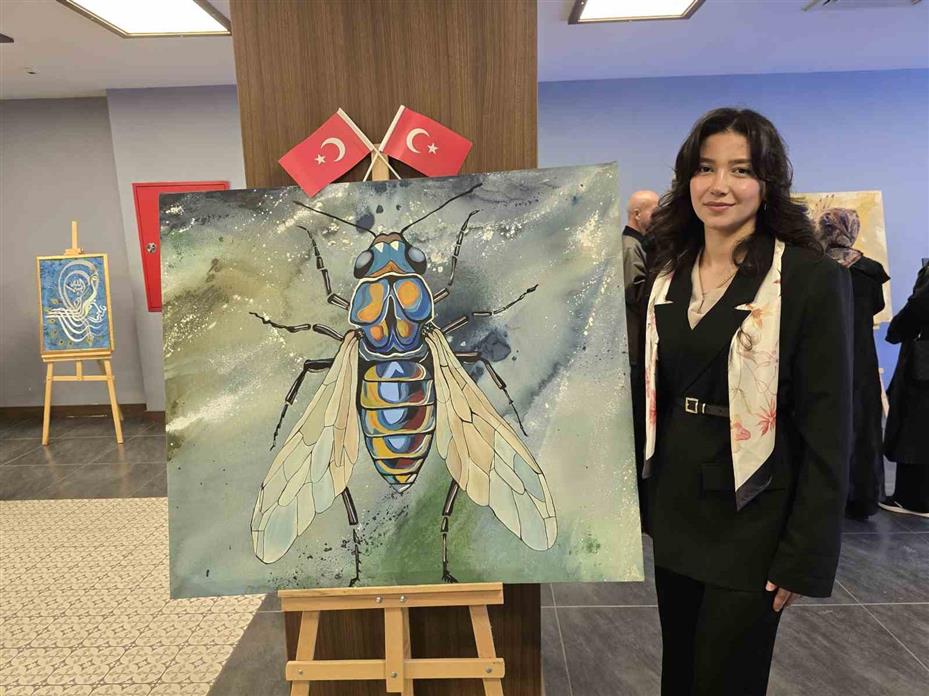Cumhuriyet Bayramı sergisinde Türk kültürünü yansıtan eserler dikkat çekti