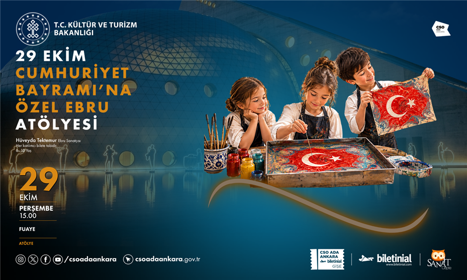 CSO ADA Ankara'da 29 Ekim Cumhuriyet Bayramı Coşkusu Sanatla Yaşanacak!