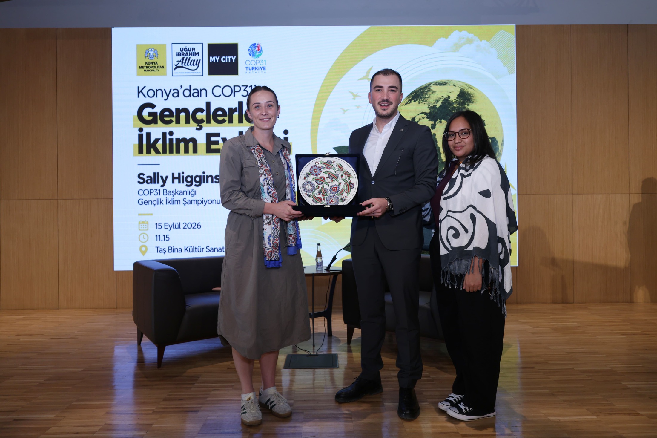 COP31 Başkanlığı Gençlik İklim Şampiyonu Higgins, Büyükşehir’in Ev Sahipliğinde Konyalı Gençlerle Buluştu
