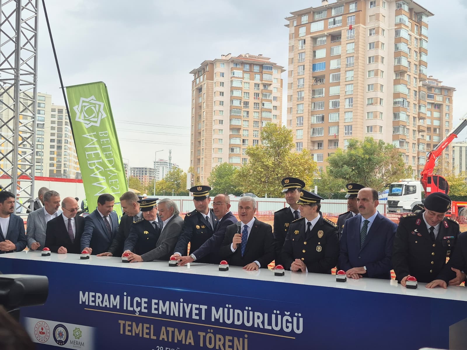 Meram’a Güvenlik Hizmetlerinde Yeni Merkez: Emniyet Müdürlüğü Binasının Temeli Atıldı
