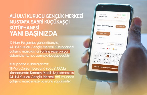 Karatay'da Kütüphanelerde Online Rezervasyon Dönemi Genişliyor