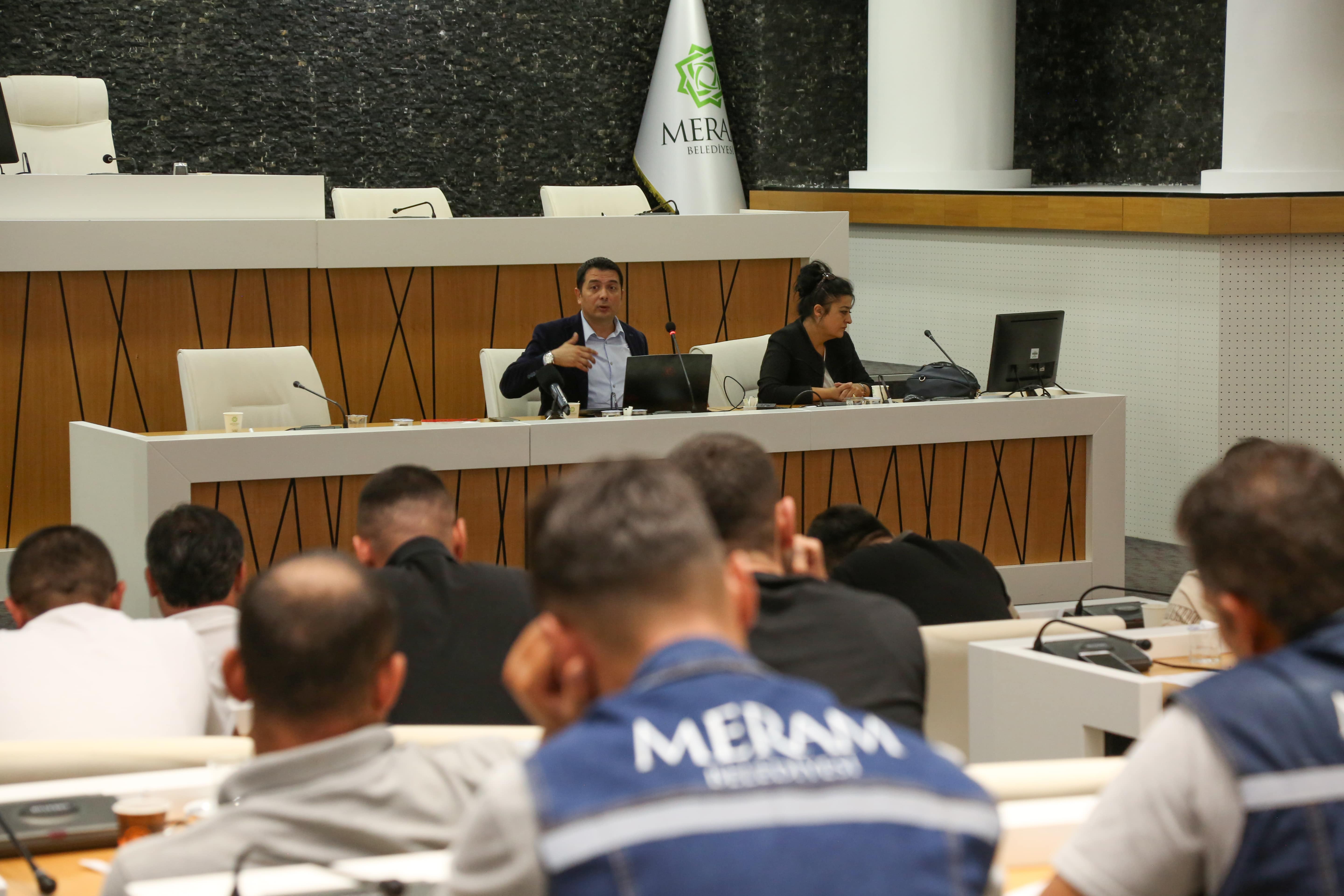 ‘Bilinçli Personel Güvenli Şehir’ Sloganıyla;  Meram'da Tehlikeli Madde Eğitimi