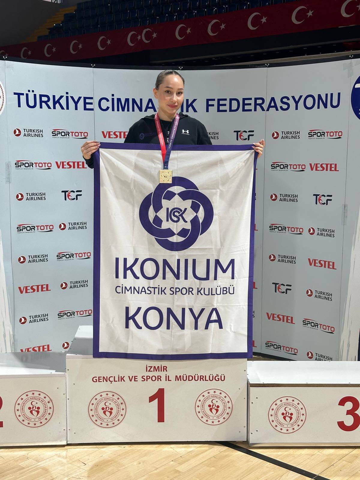 Konya'nın Cimnastikteki Gururu İkonium Cimnastik'ten Liva Nur Yalçın Türkiye Şampiyonu Oldu
