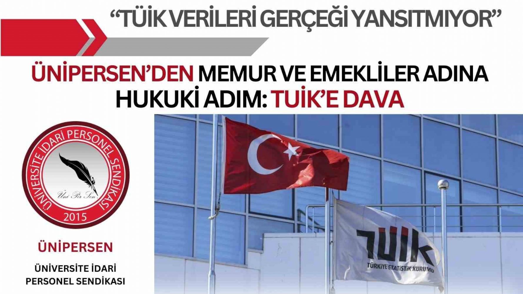 ÜNİPERSEN’den memur ve emekliler adına TÜİK’e dava