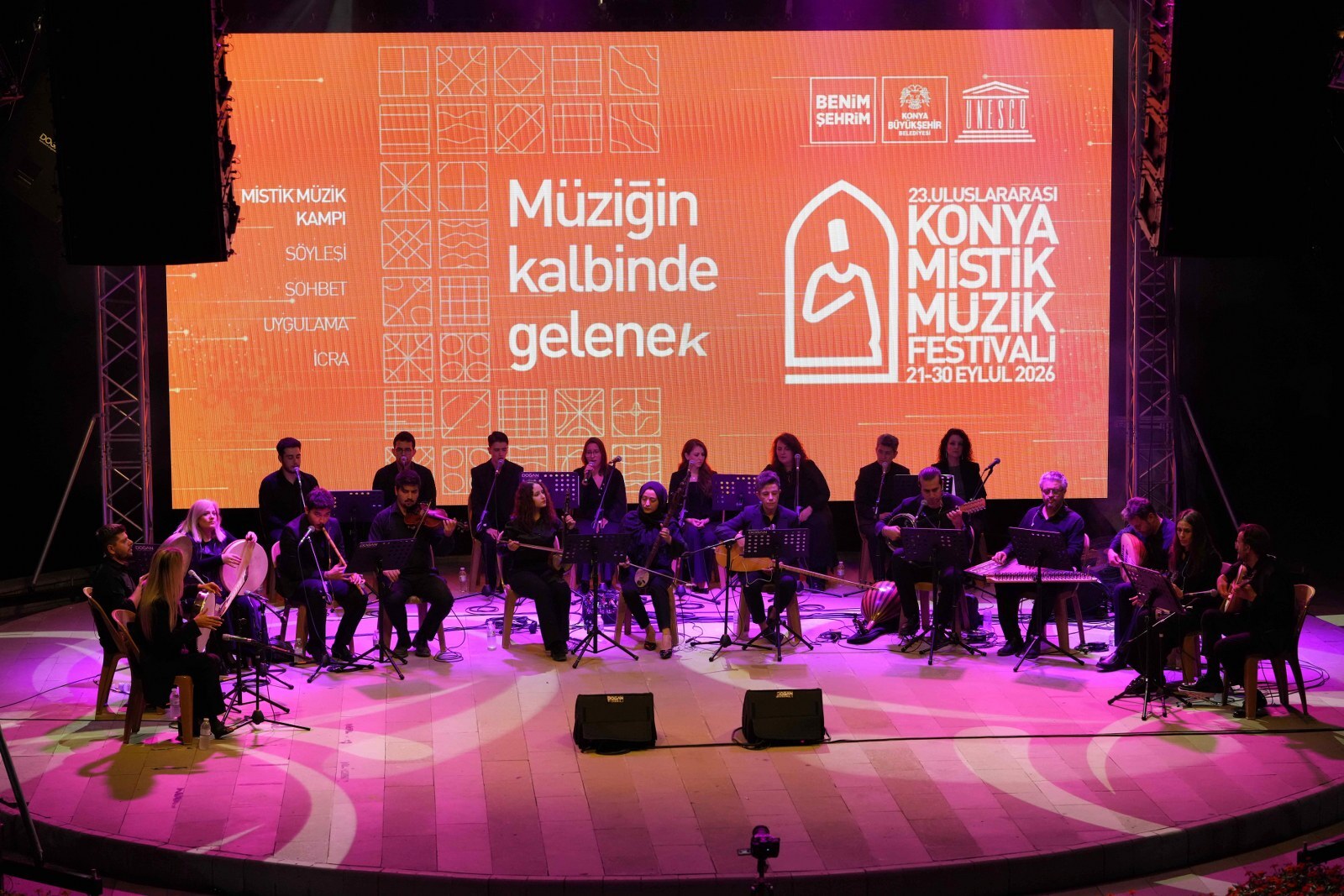 23. Uluslararası Konya Mistik Müzik Festivali Tüm Coşkusuyla Sürüyor