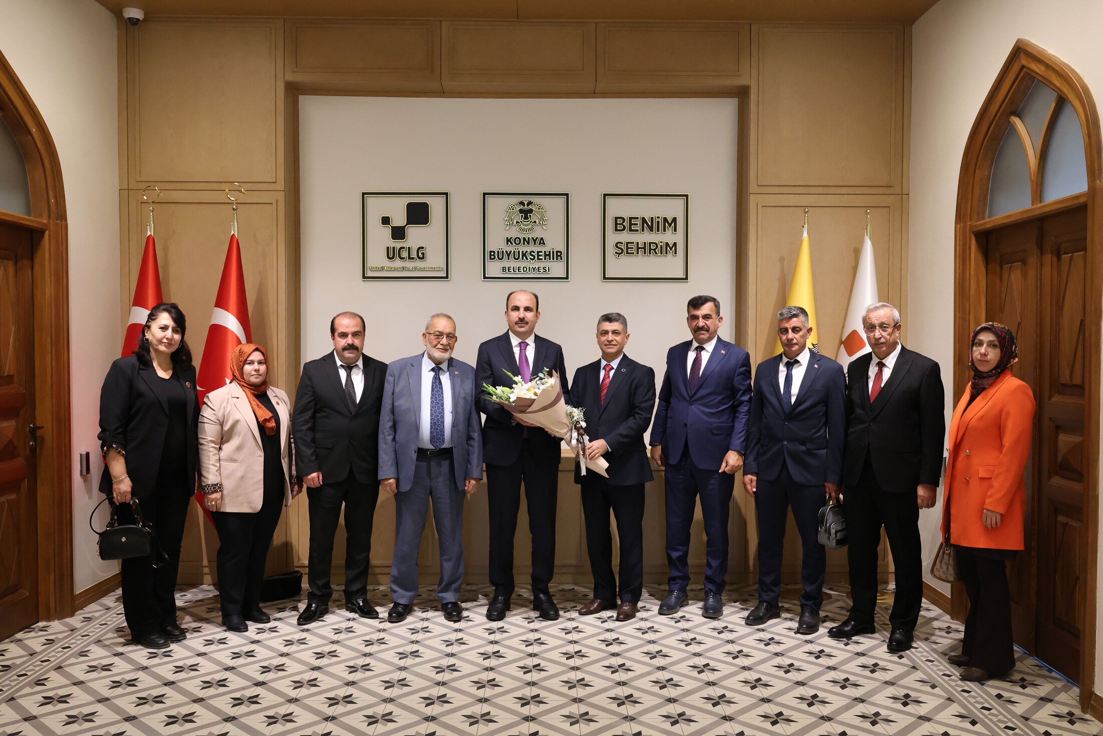 Konya’da Muhtarlardan Başkan Altay’a Muhtarlar Günü Ziyareti
