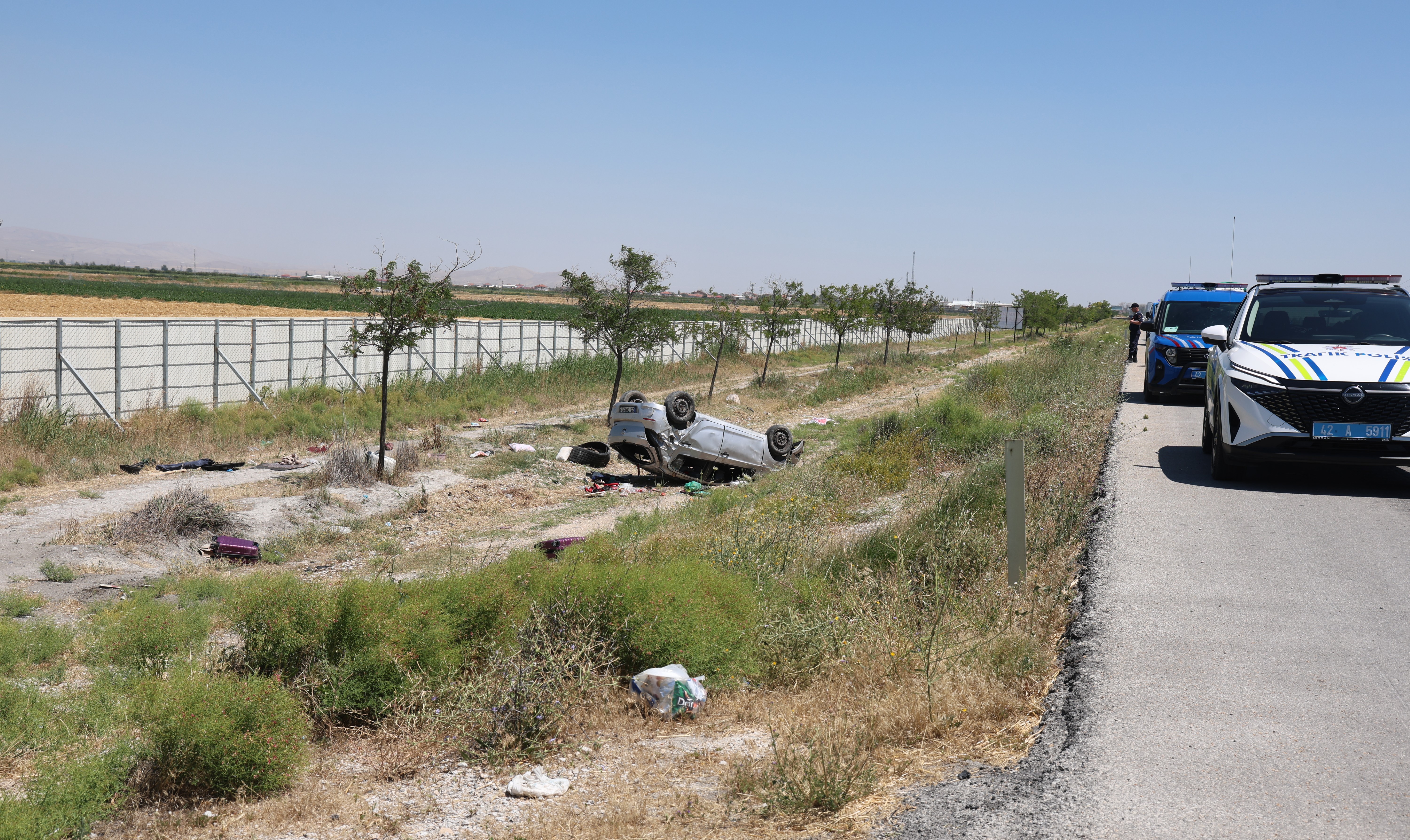  Takla atan otomobildeki 8 yaşındaki çocuk hayatını kaybetti: 3 Yaralı