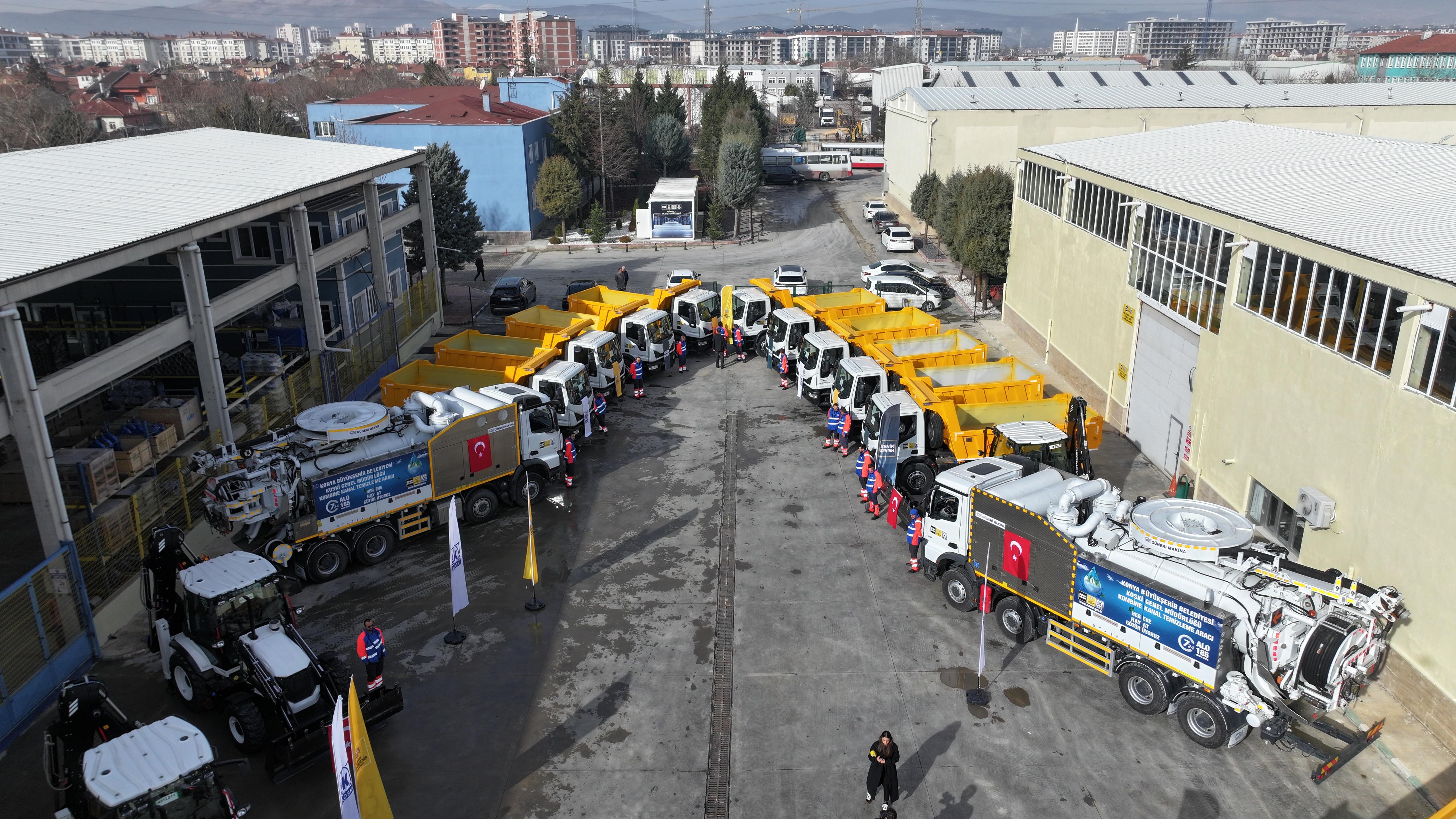 Başkan Altay 177 Milyon Lira Bedelle KOSKİ Araç Filosuna Kazandırılan 19 Yeni Aracı Tanıttı