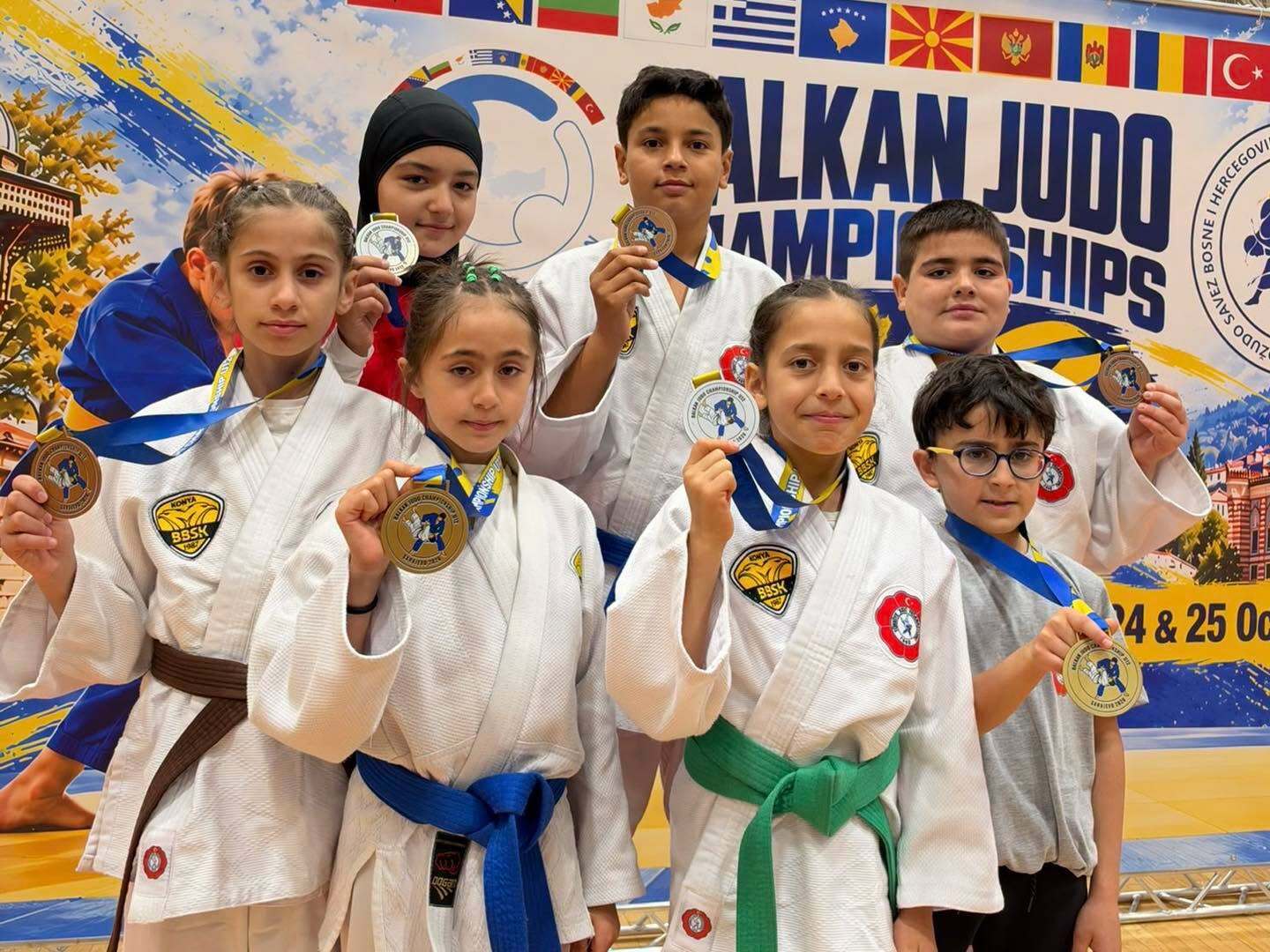 Konya'nın Minik Milli Judocularından Balkan Şampiyonası’nda 7 Madalya !