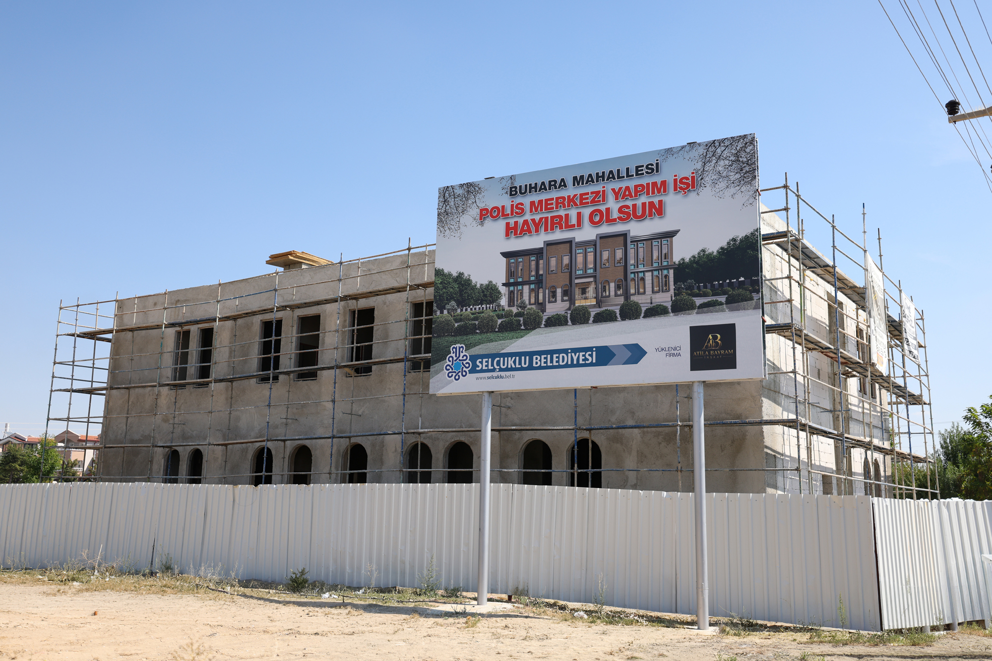 Selçuklu’ya Yeni Polis Merkezi: Buhara Polis Merkezi’nde Çalışmalar Sürüyor