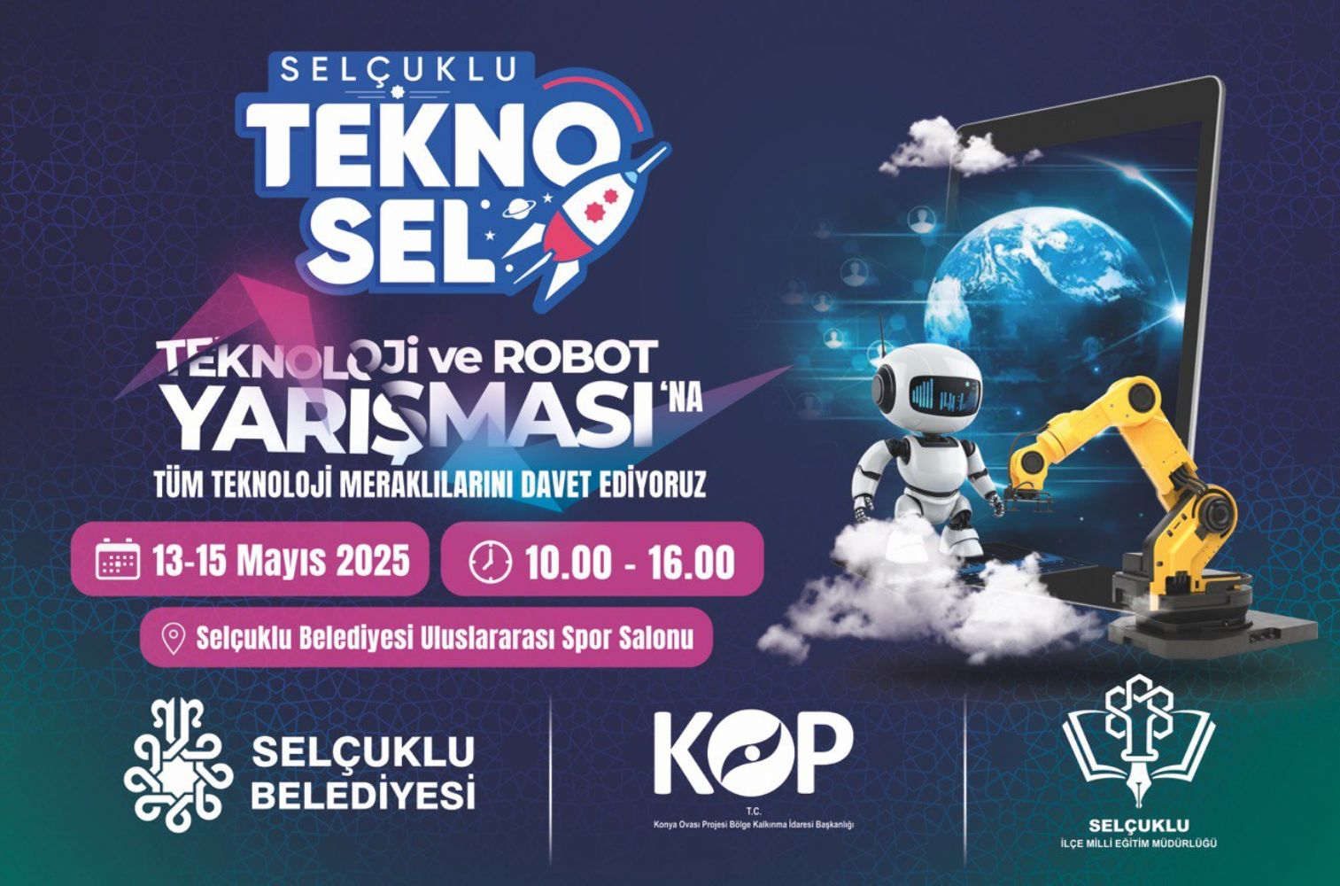 Selçuklu Tekno-sel Teknoloji ve Robot Yarışması Başlıyor