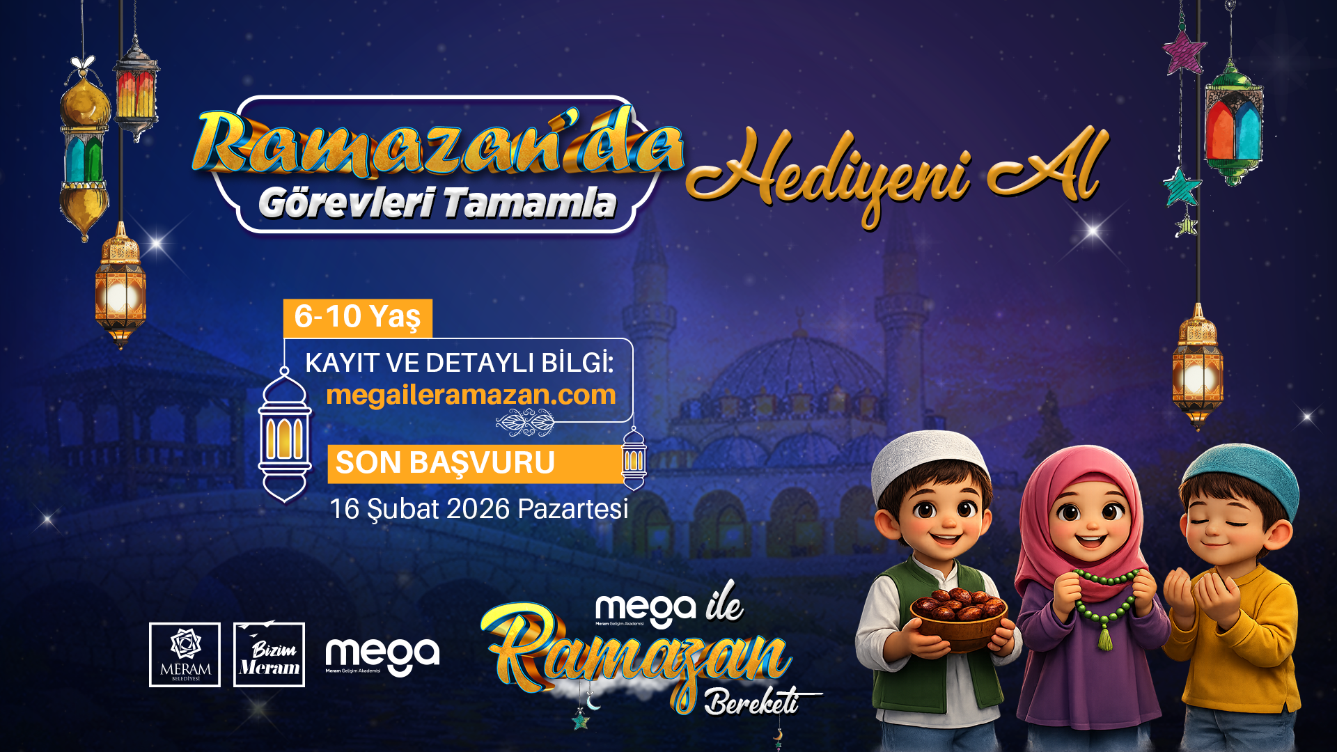 Binlerce Çocuğun heyecanla beklediği: Meram'ın Ramazan Geleneği Başlıyor 