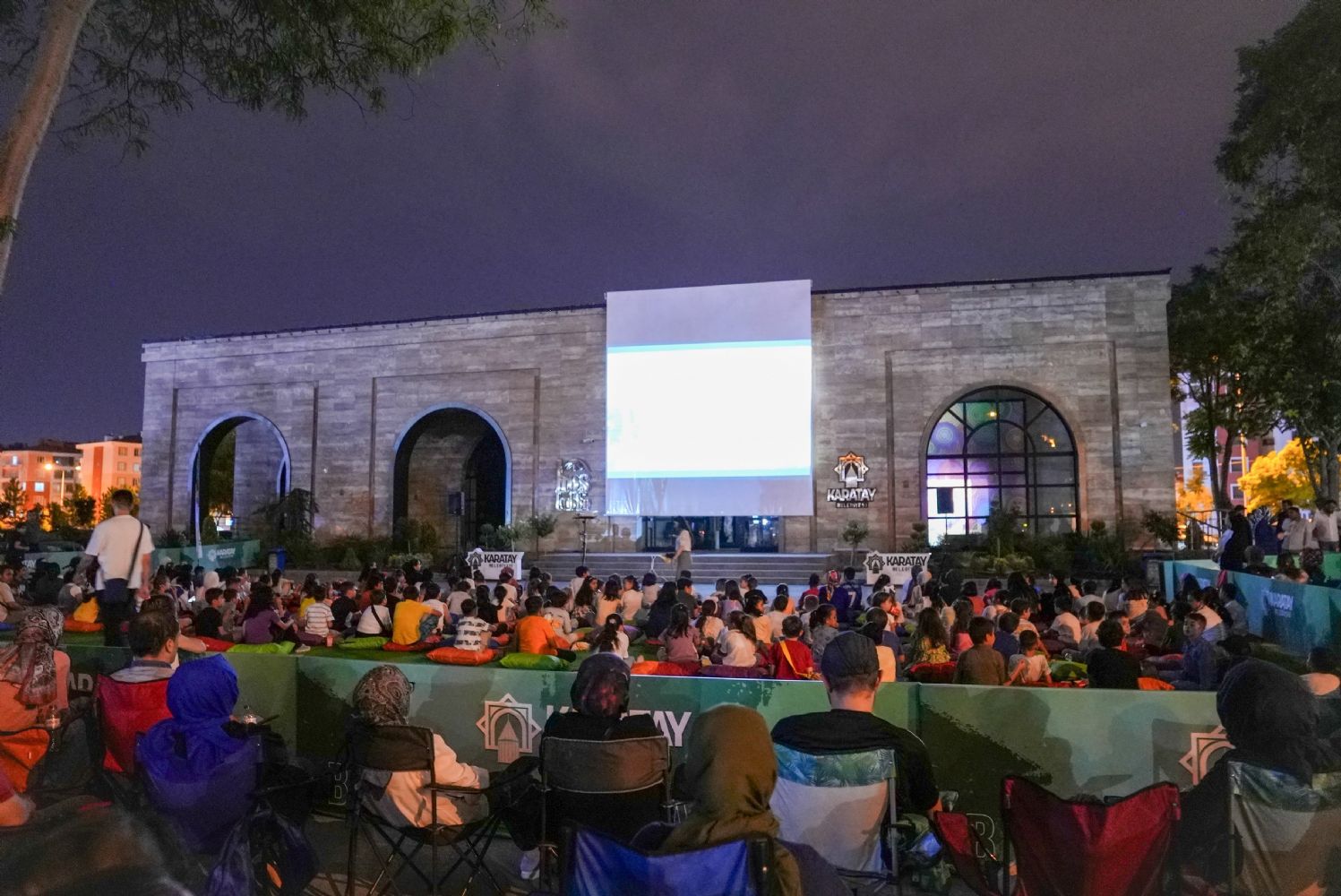 Karatay'da Açık Havada Sinema Etkinliği