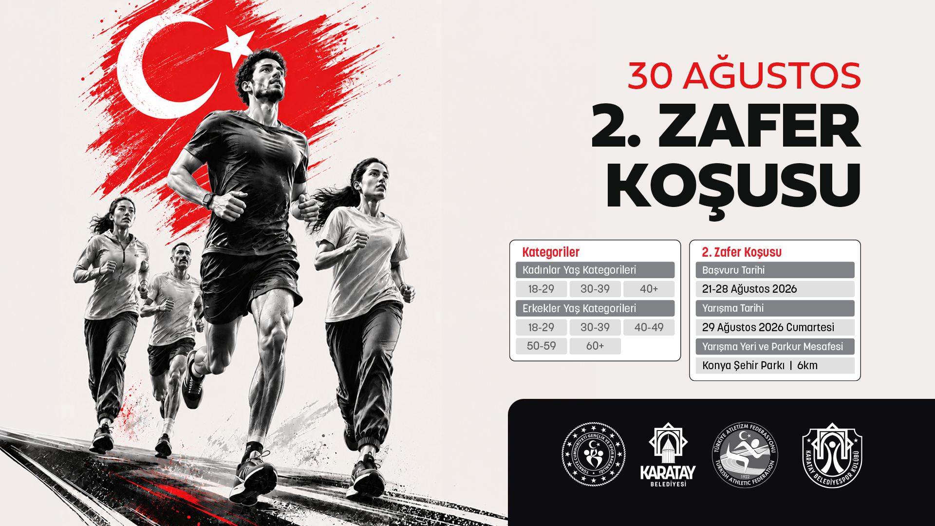 Karatay'da 30 Ağustos Çoşkusu Koşuyla Taçlanacak 