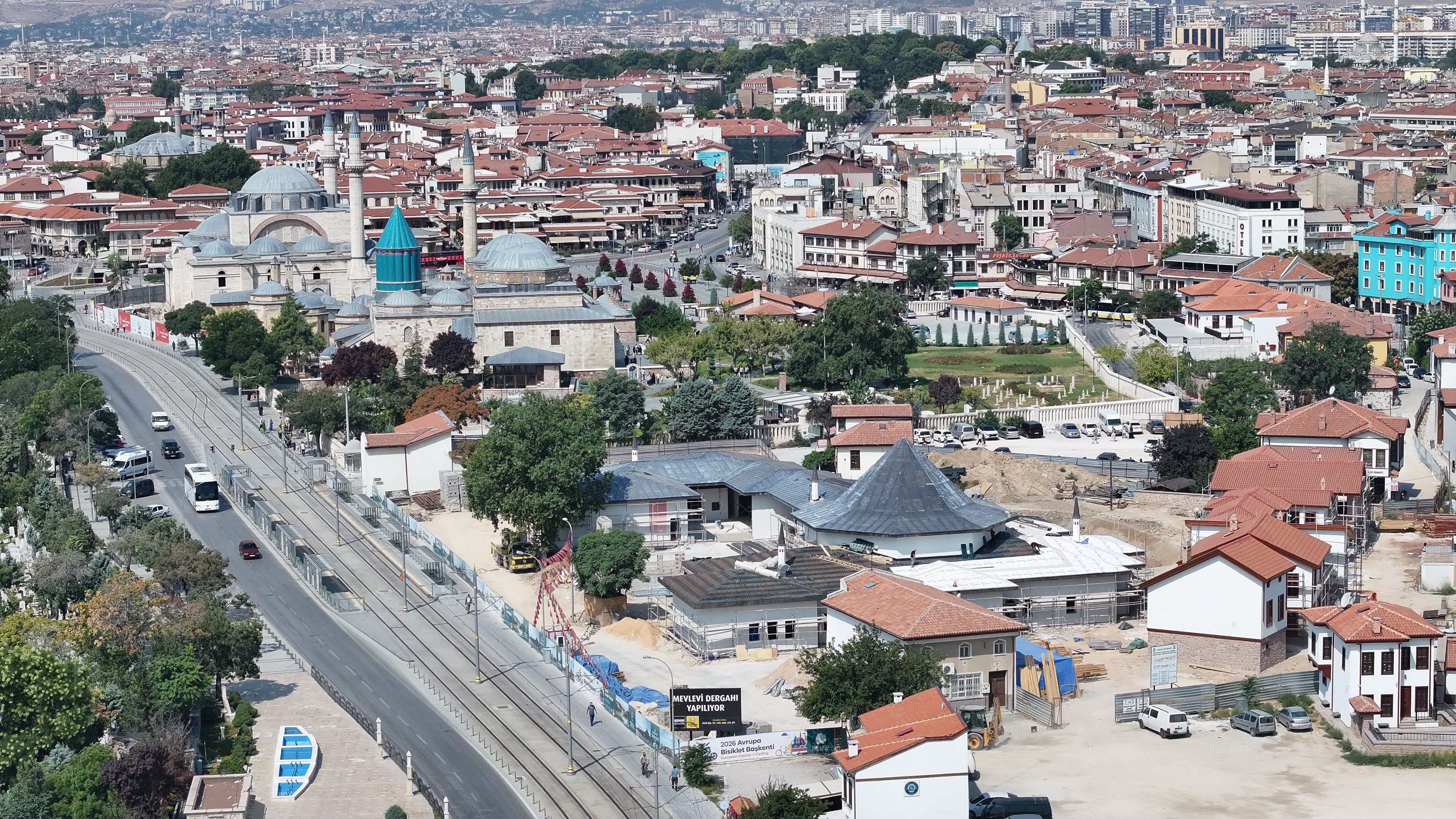 Mevlevi Dergahı İnşaatını İnceleyen Başkan Altay: “Büyük Bir Dönüşümü Türkiye'ye Örnek Şekilde Yürütüyoruz”