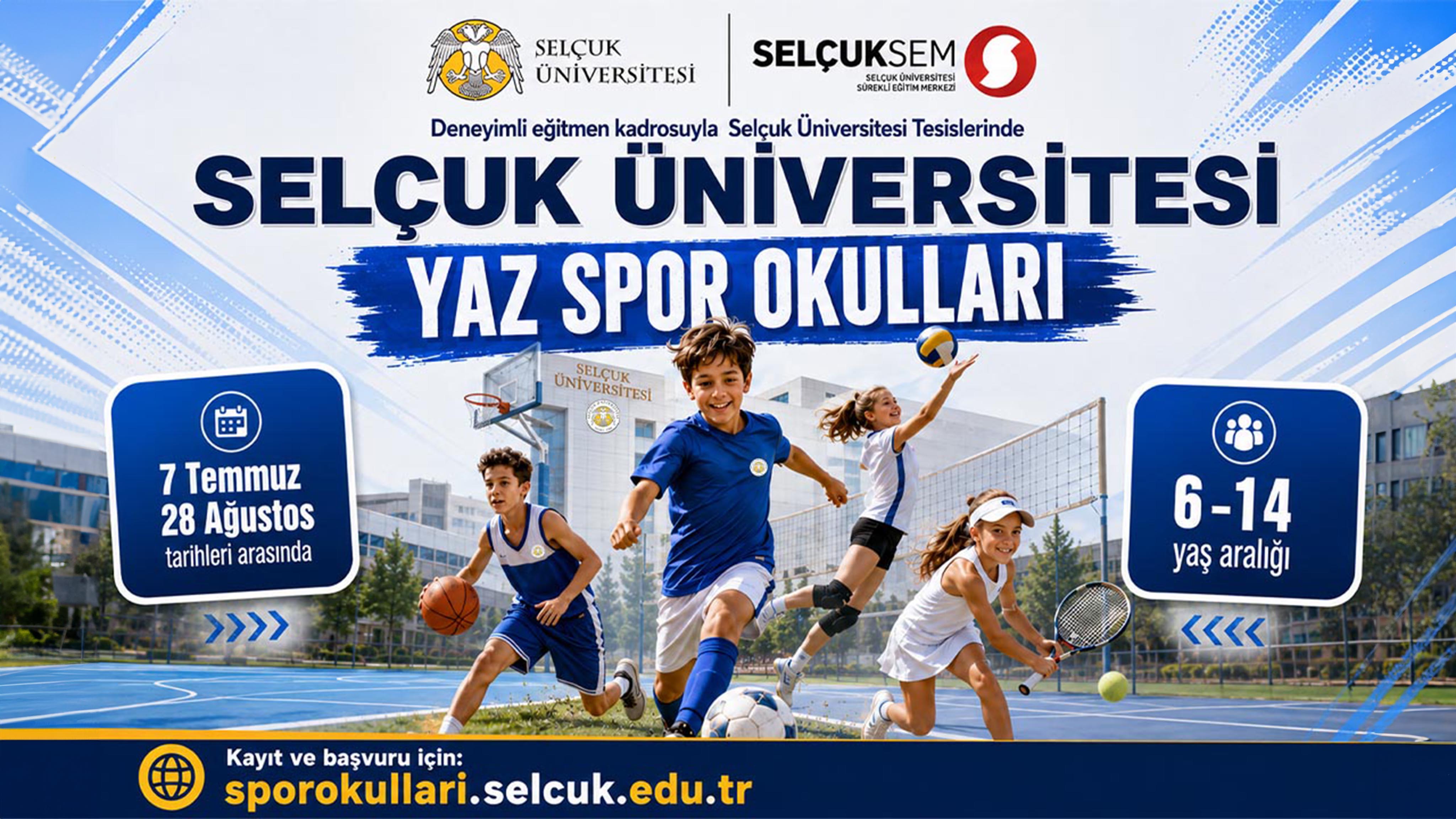 Selçuk Üniversitesinde Spor Dolu Bir Yaz Çocukları Bekliyor