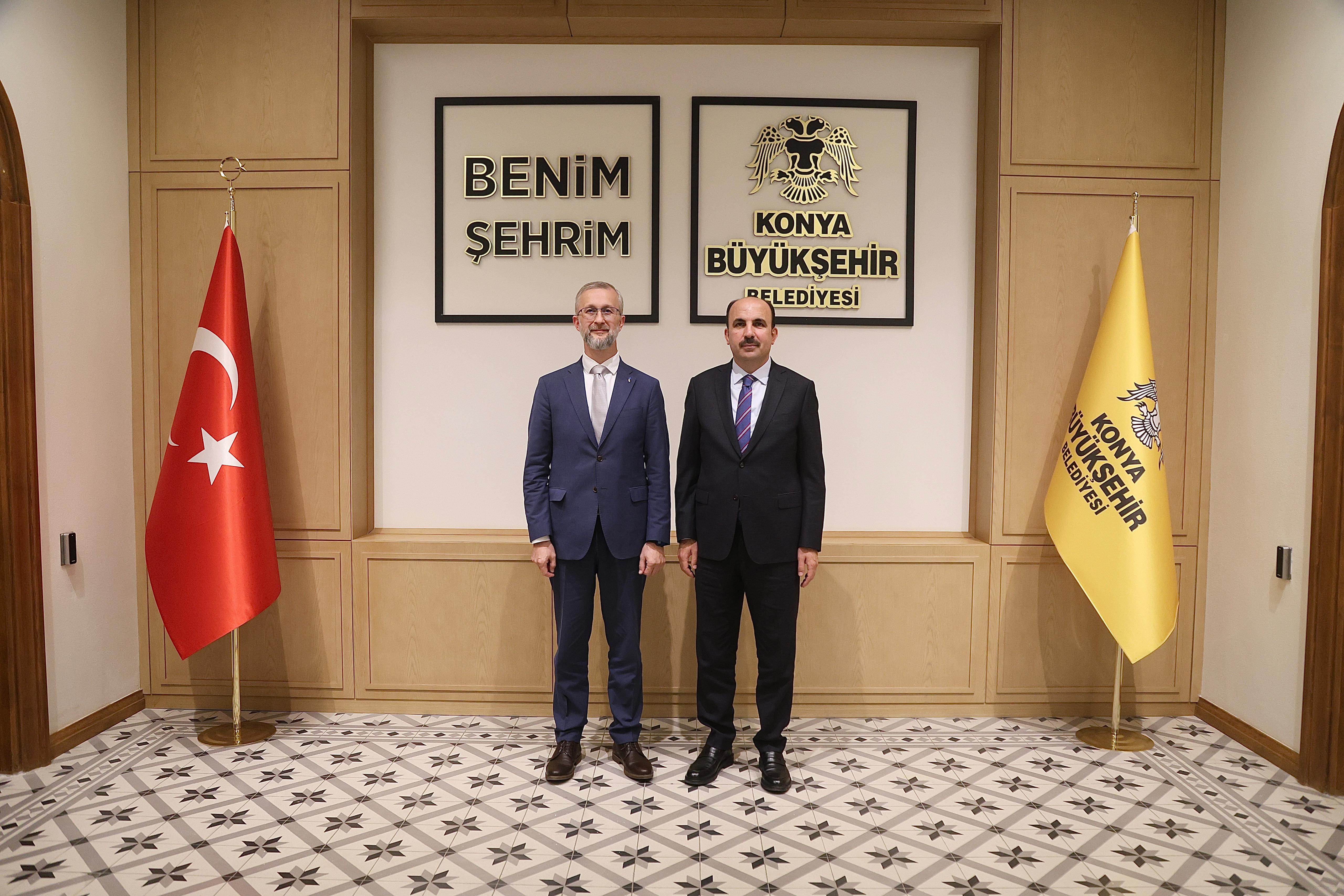 Ukrayna'nın Ankara Büyükelçisi Dzheliaov Başkan Altay'ı Ziyaret Etti 