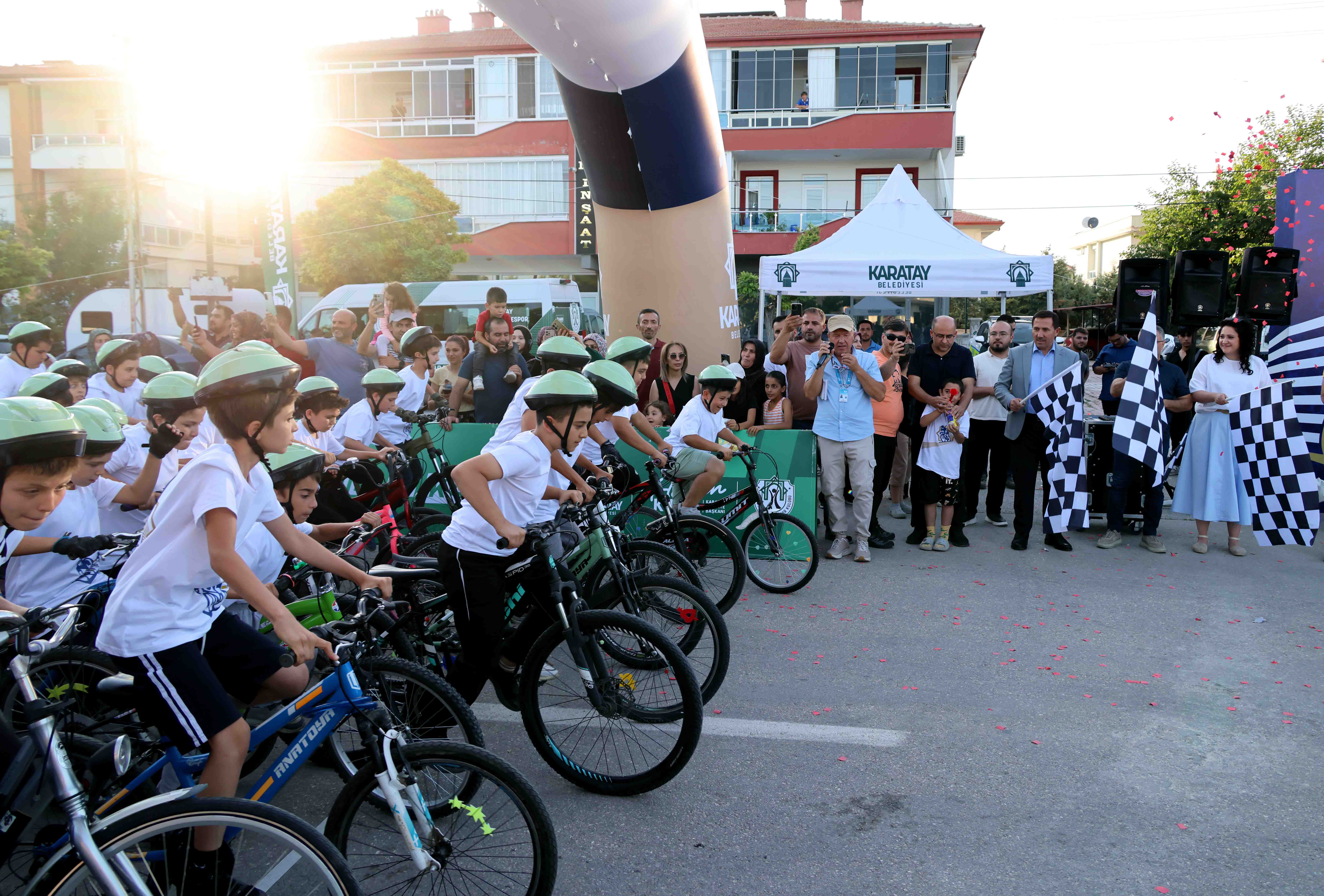 Minik Pedallar Karatay'da Şampiyonluk İçin Yarıştı 