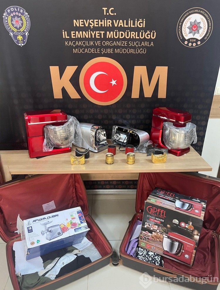Kıyma makinesinden, kıyma yerine altın çıktı