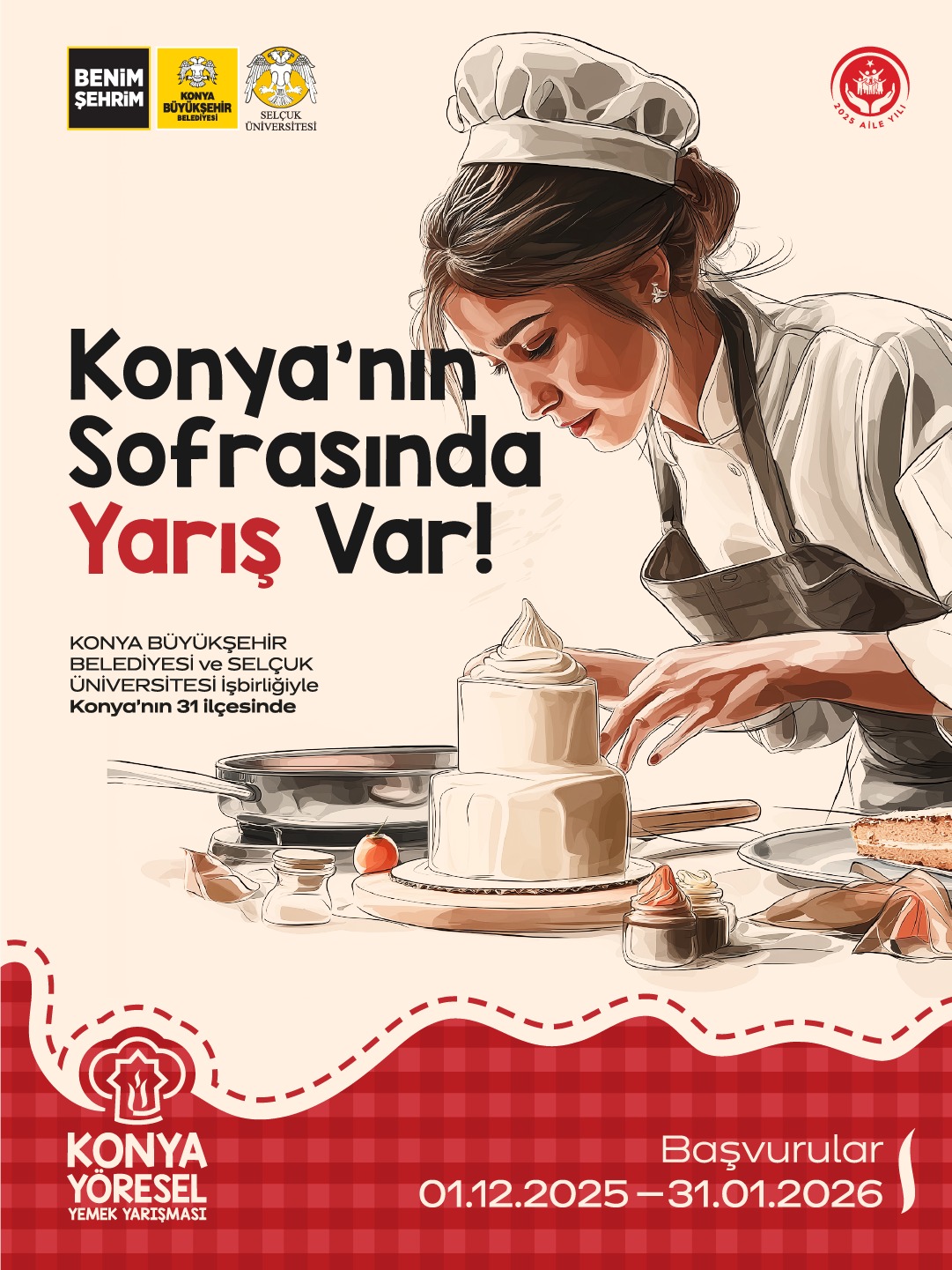 “Konya Yöresel Yemek Yarışması”na Başvurular Başladı