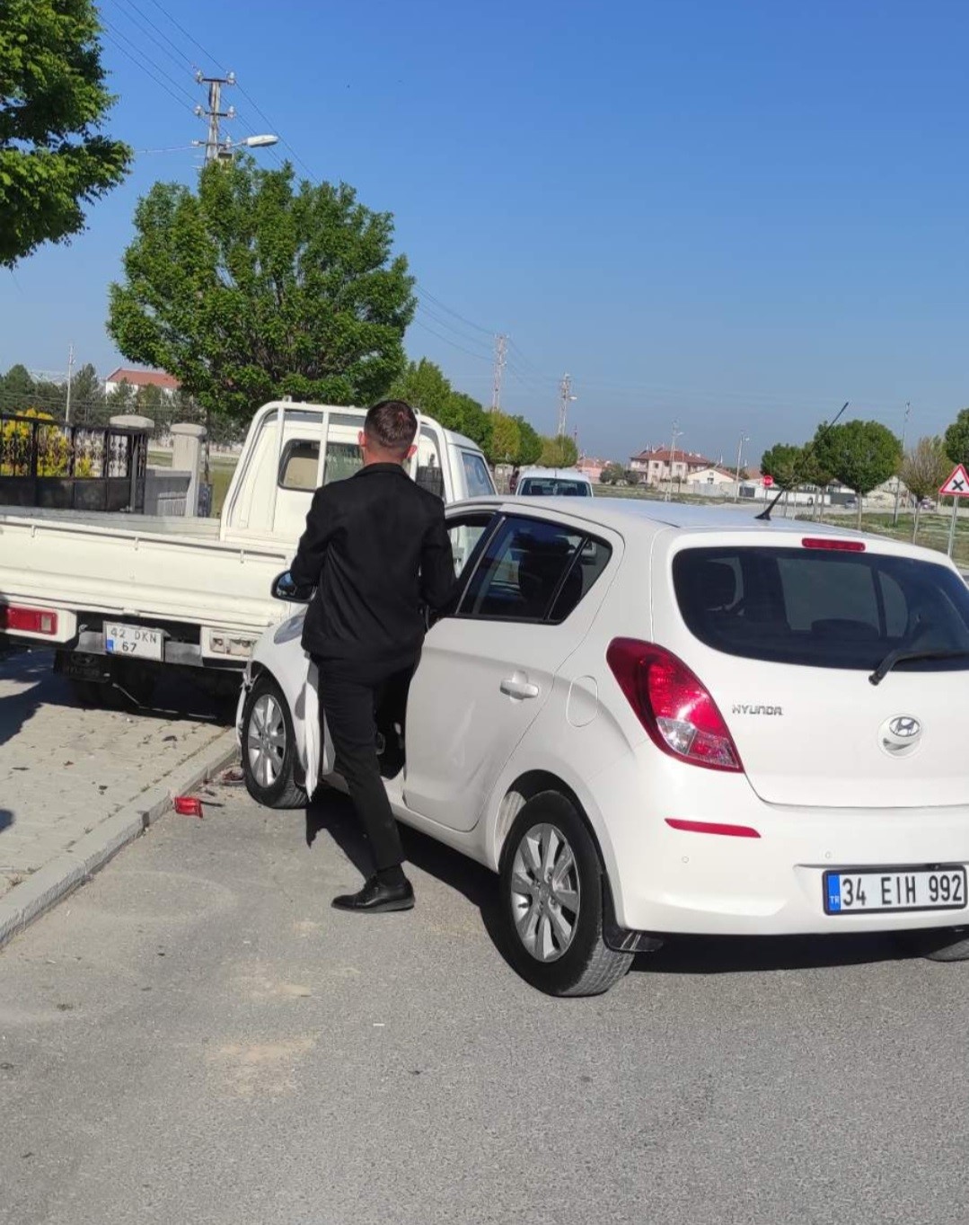 Karapınar'da Trafik Kazası: 1 Yaralı