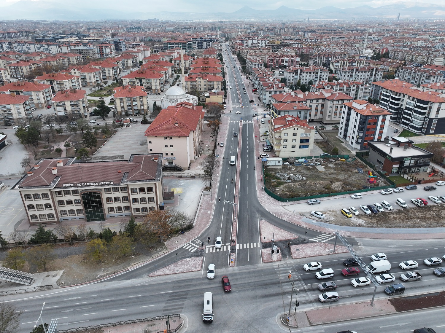 Küçükkumköprü Caddesi'nde Sıcak Asfalt Çalışması Tamamlandı