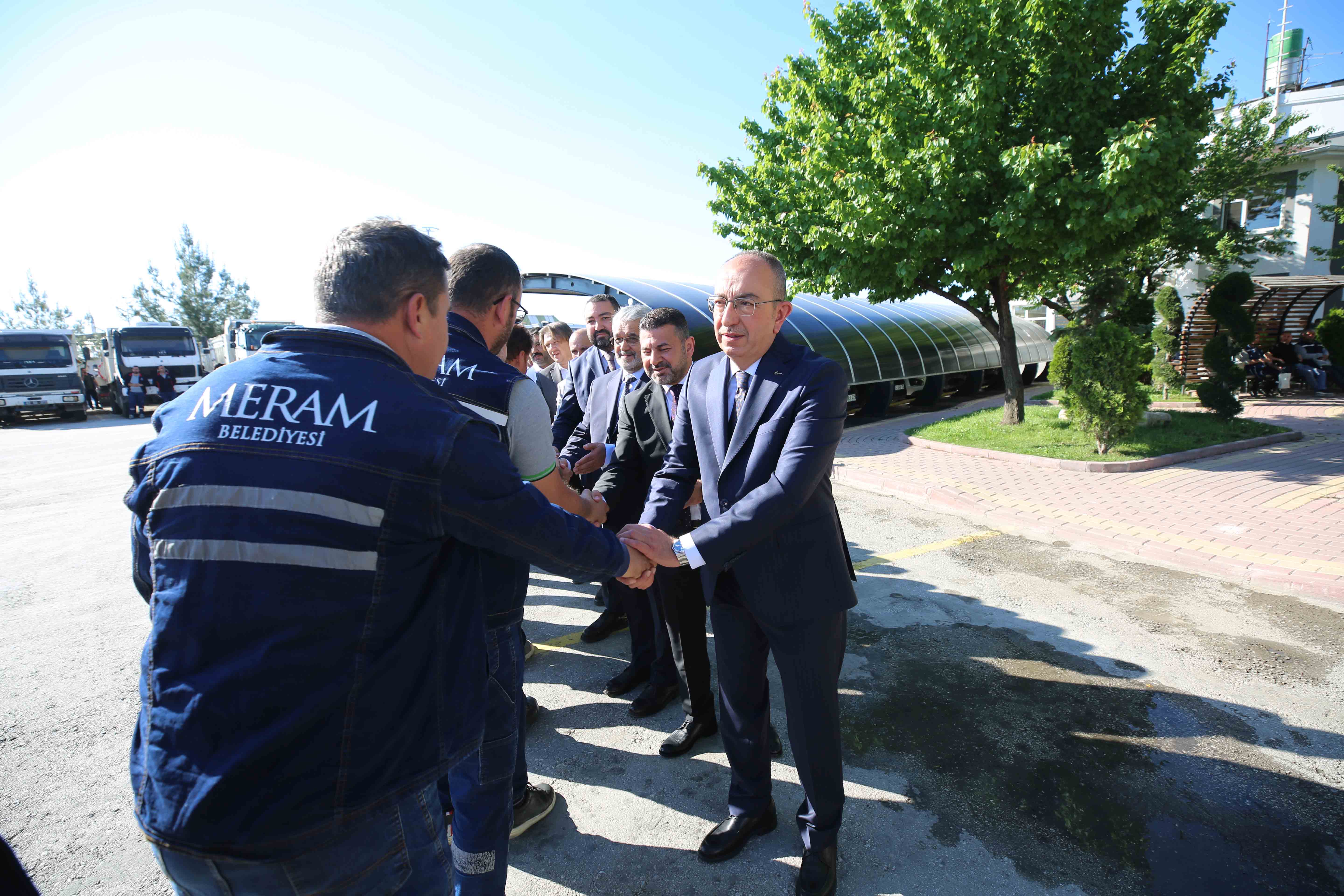 Meram Belediyesinde Bayram Sonrası İlk Mesai Bayramlaşma İle Başladı