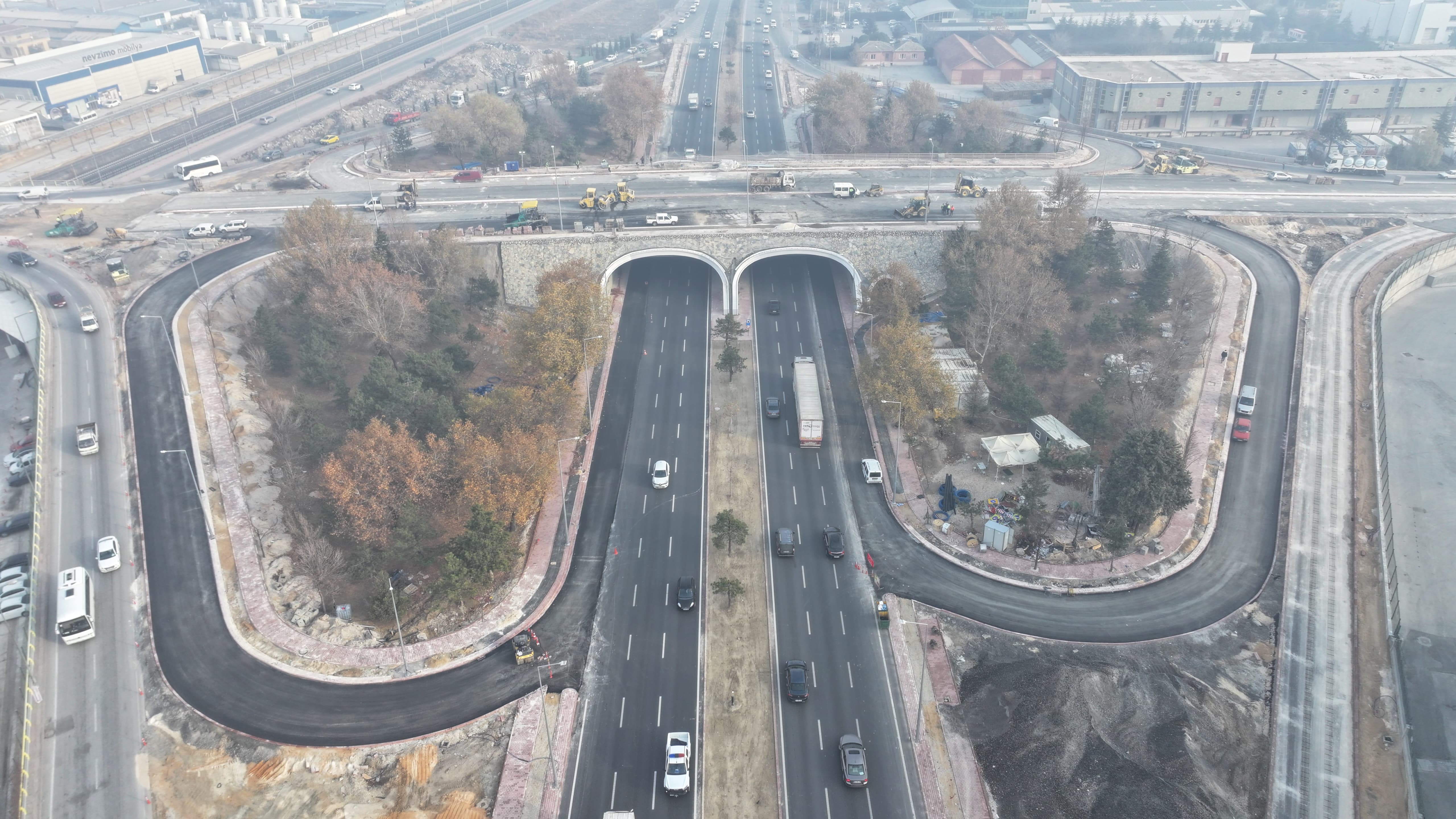 Marangozlar Köprülü Kavşağı İnşaatında Sona Yaklaşıldı