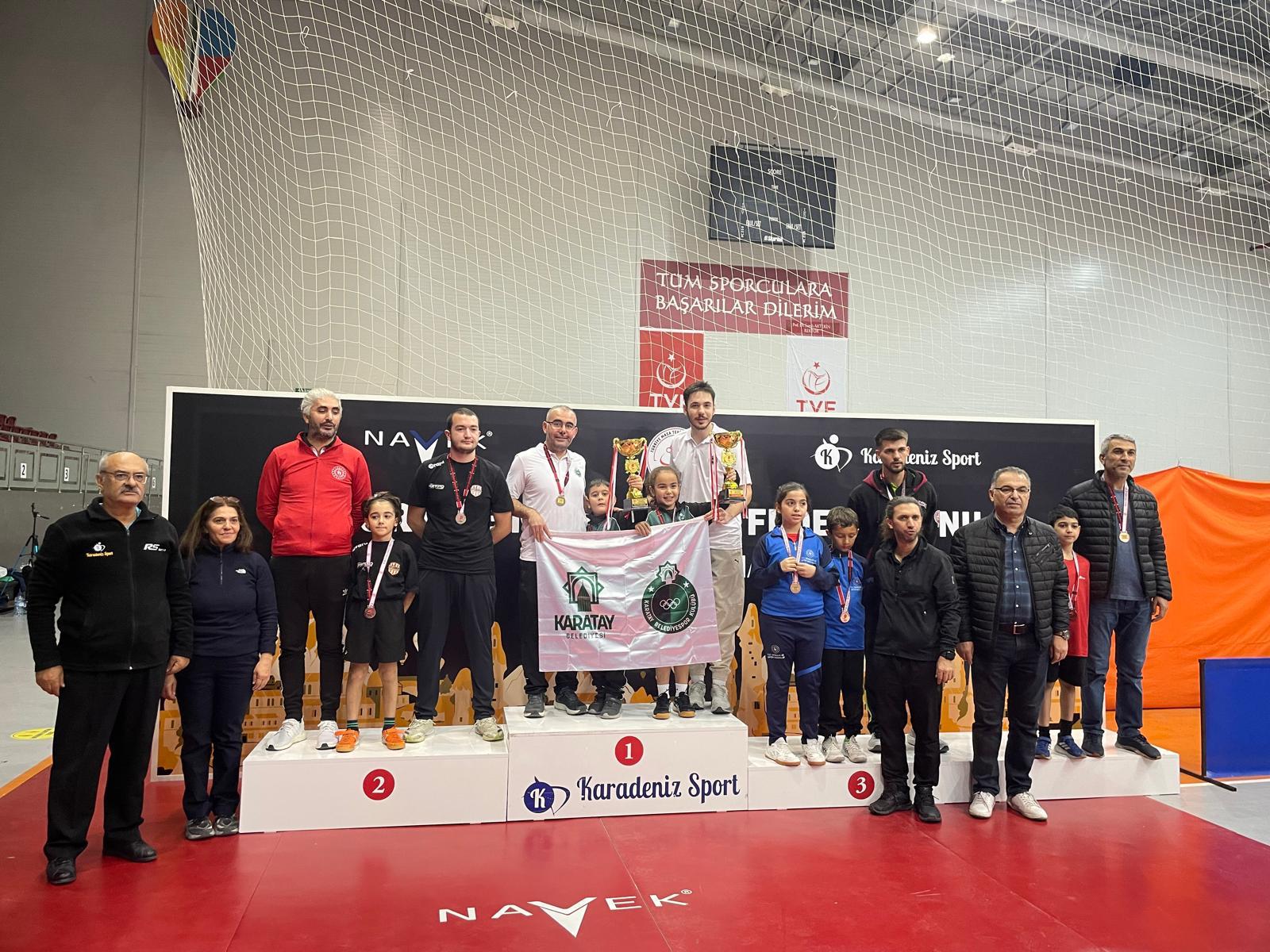 Karatay Belediyespor'dan Türkiye Şampiyonasında Çifte Zafer