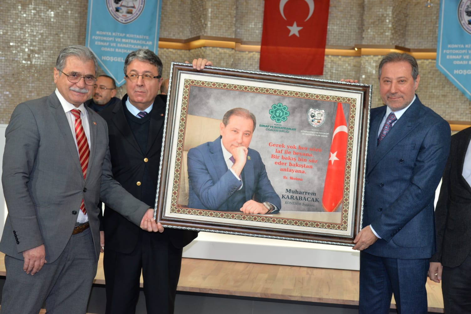 Konya Kitap, Kırtasiye, Fotokopi ve Matbaacılar Odası'nda Ramazan Kuşpınar, Güven Tazeledi!