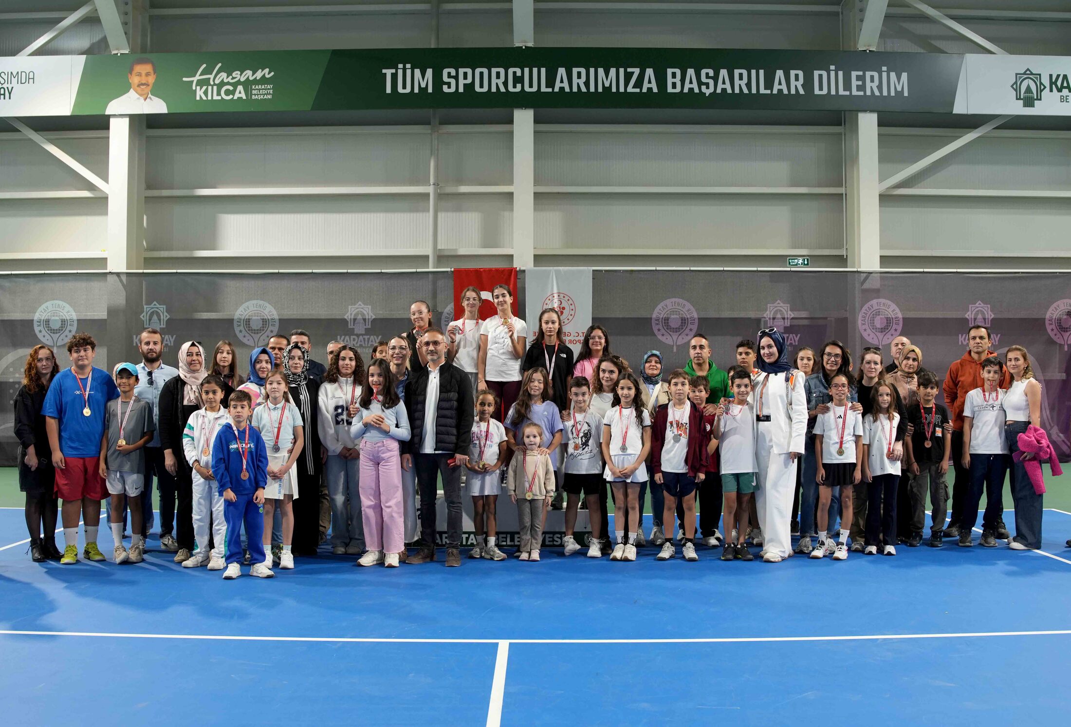 29 Ekim Cumhuriyet Bayramı Tenis Turnuvası Karatay'da Tamamlandı 