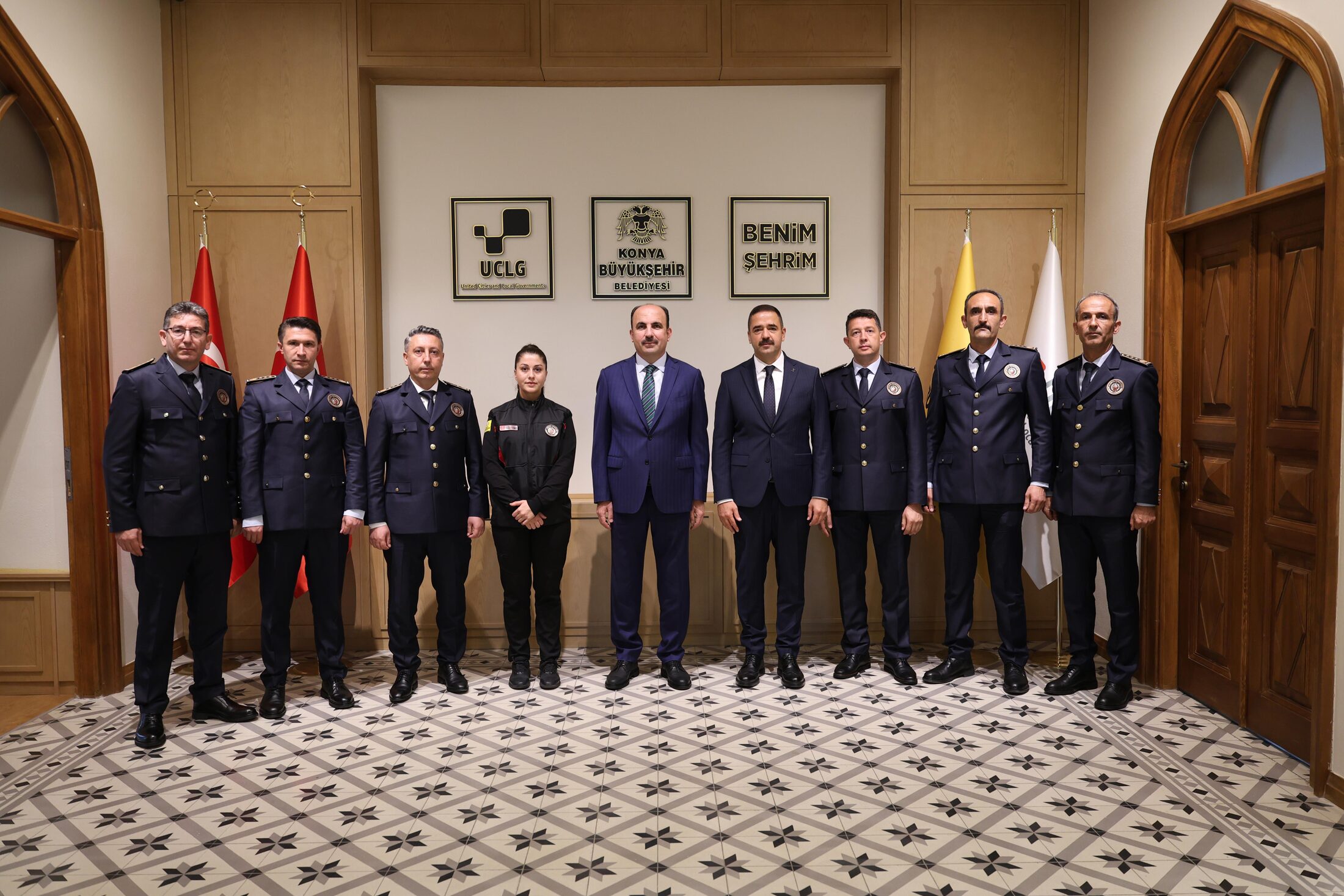 Konya İtfaiye Teşkilatı Heyeti İtfaiye Haftası Vesilesiyle Başkan Altay’ı Ziyaret Etti