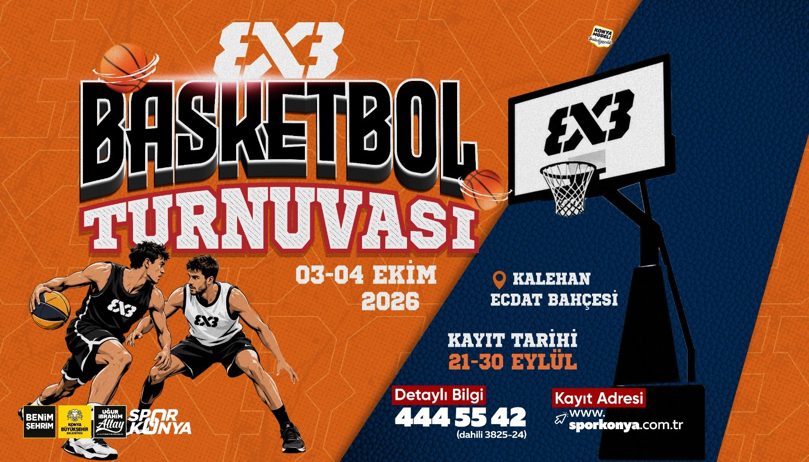 Konya’da 3X3 Basketbol Heyecanı Başlıyor!