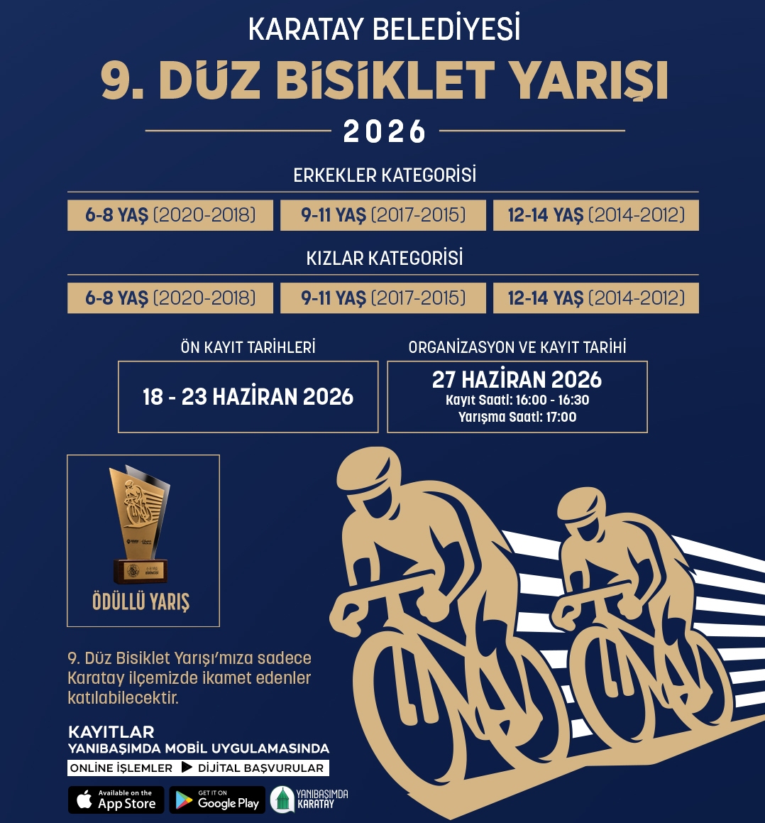 Düz Bisiklet Yarışı İçin Kayıtlar Başladı