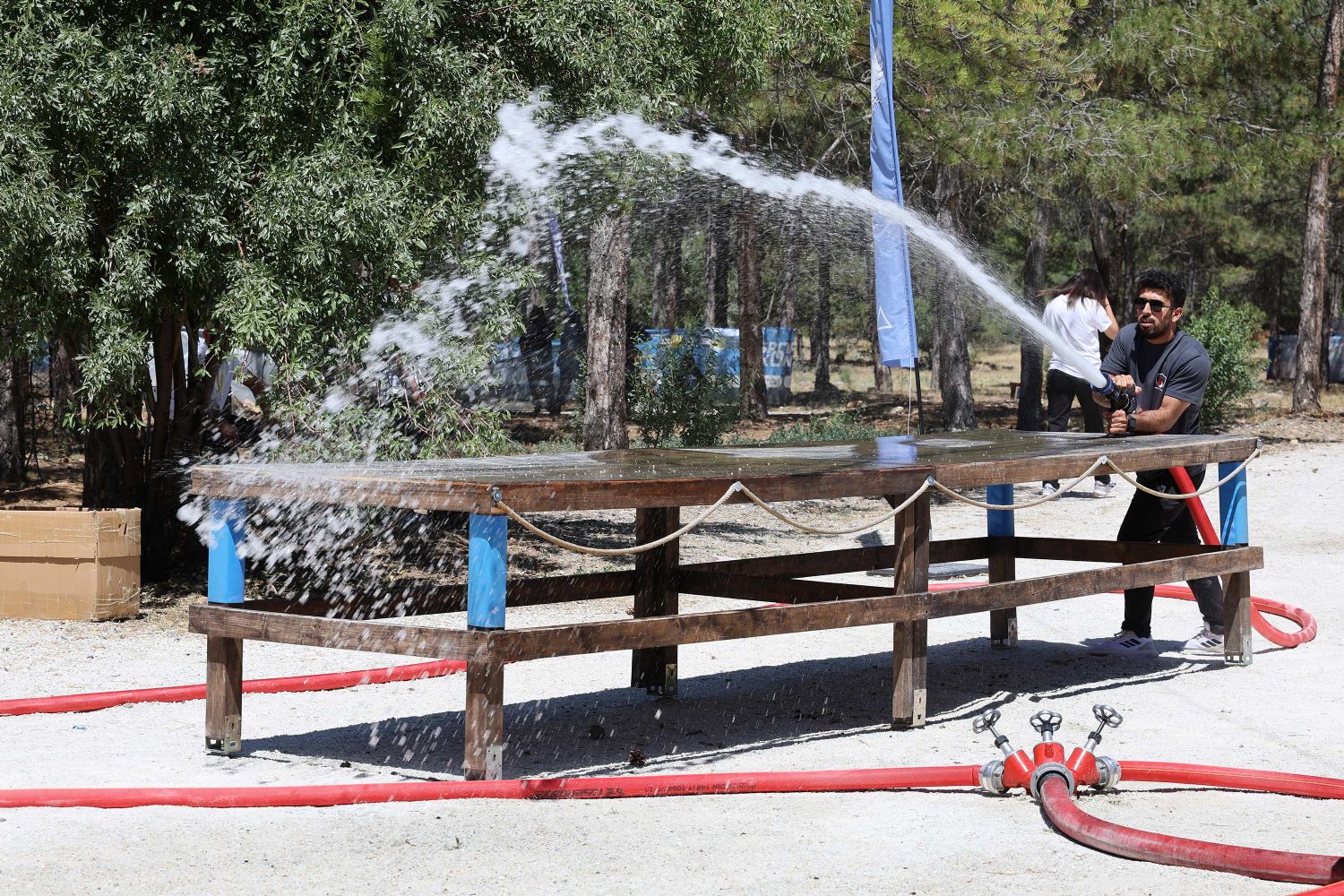 Konya'daki Gönüllü İtfaiyeciler "Gönüllü İtfaiyecilik Kampı"na Katıldı