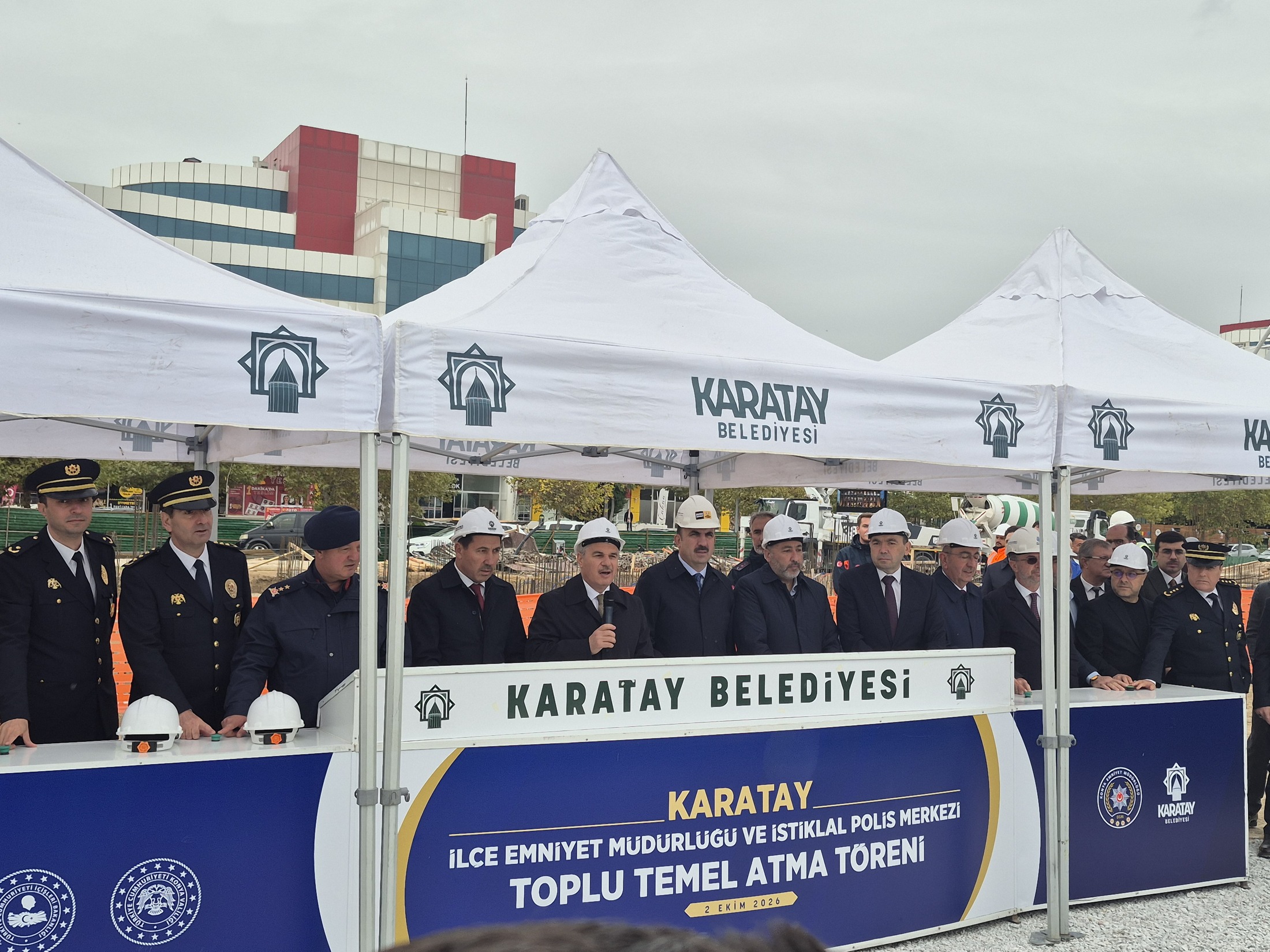 Karatay’da İki Yeni Emniyet Binasının Temeli Atıldı
