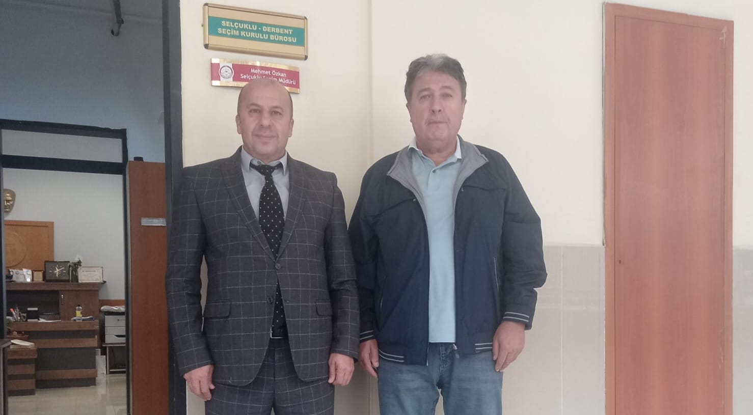 Kuşpınar'dan, Seçim Müdürü Özkan'a ziyaret  
