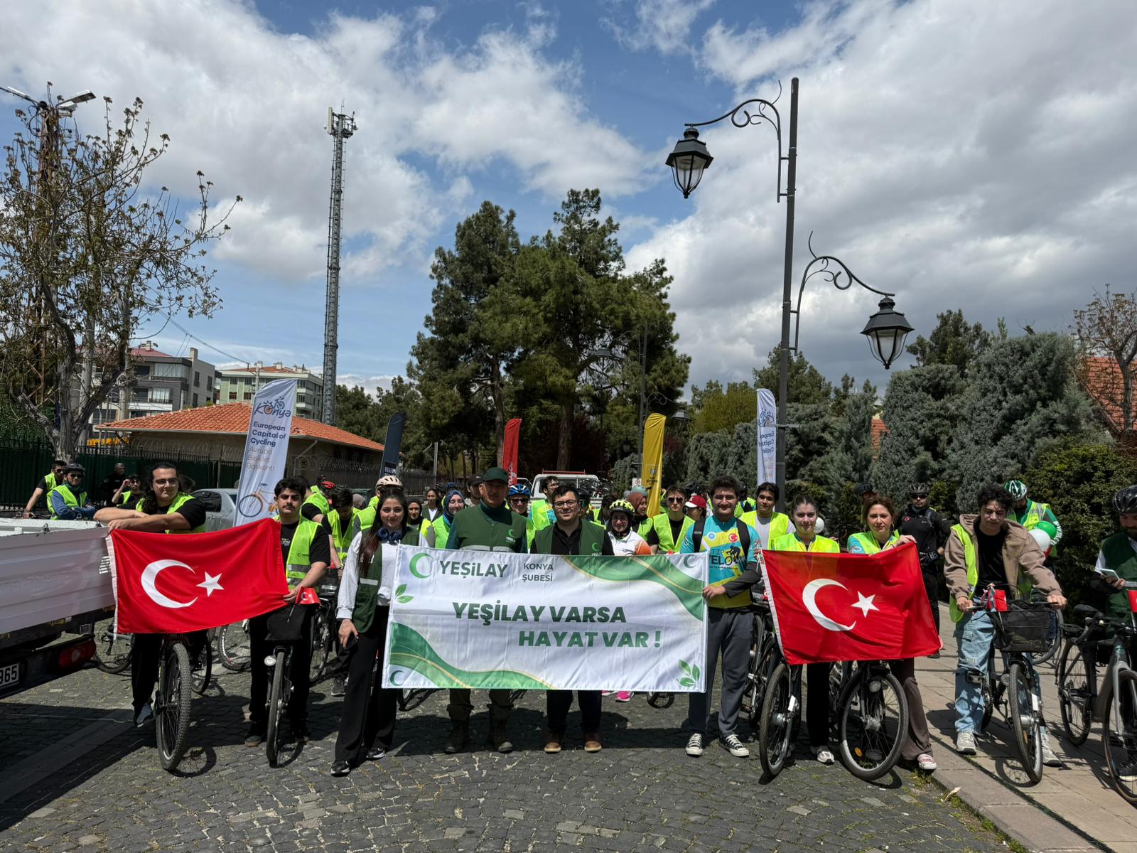 Konya'da 13. Geleneksel Yeşilay Bisiklet Turu Düzenlenecek
