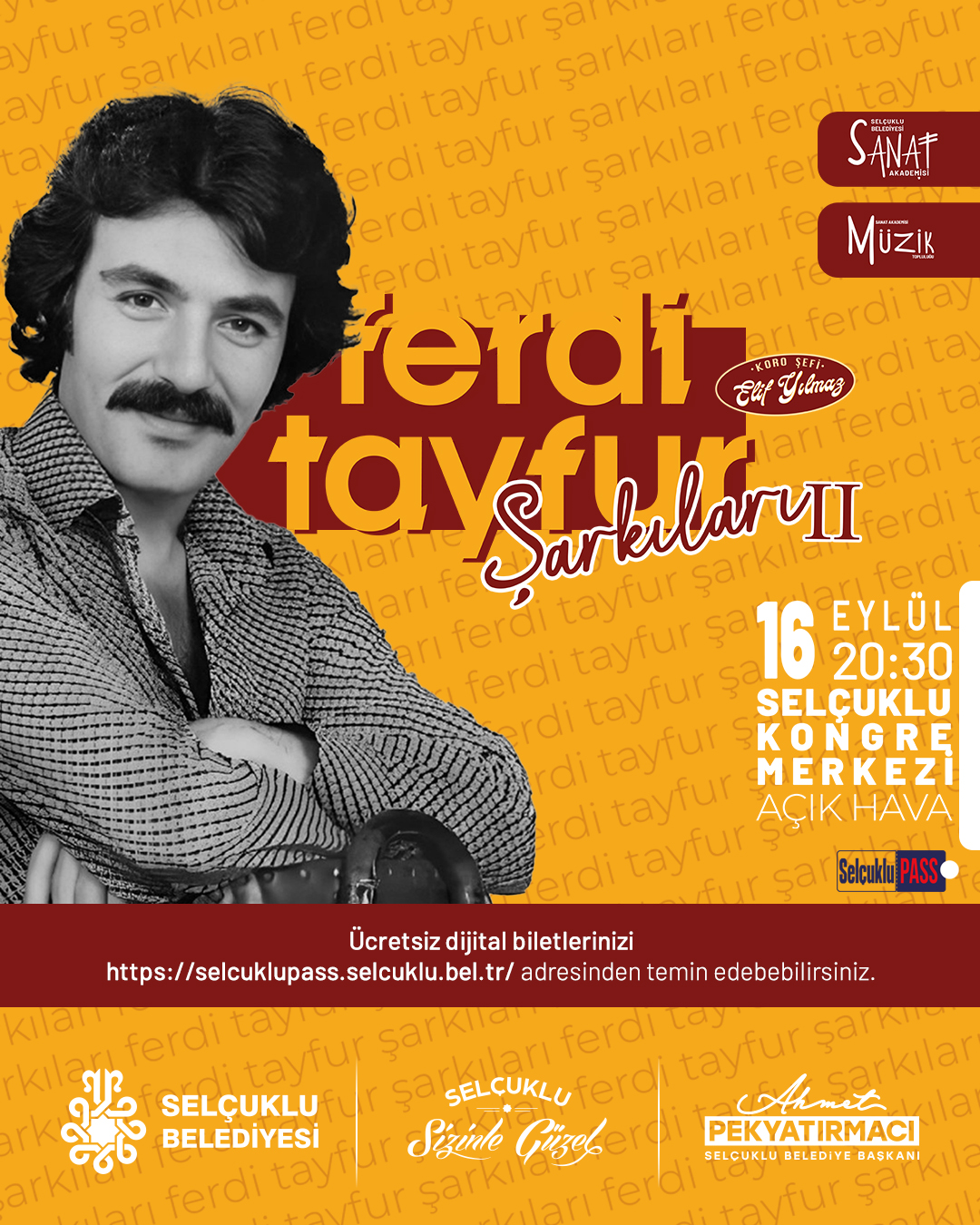 Ferdi Tayfur Şarkıları Bu Kez Açık Havada Dinleyicilerle Buluşacak