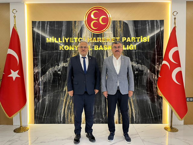 Ekici'den MHP Konya İl Başkanı Sedat Göncü'ye Hayırlı Olsun Ziyareti