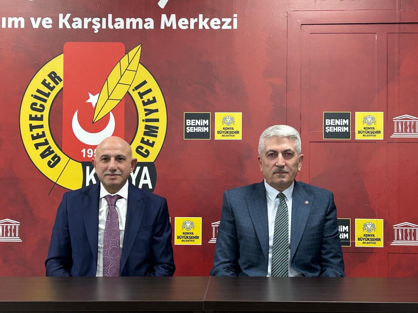 Konya İl Emniyet Müdürü Maksut Yüksek'ten Gazeteciler Cemiyeti'ne Ziyaret