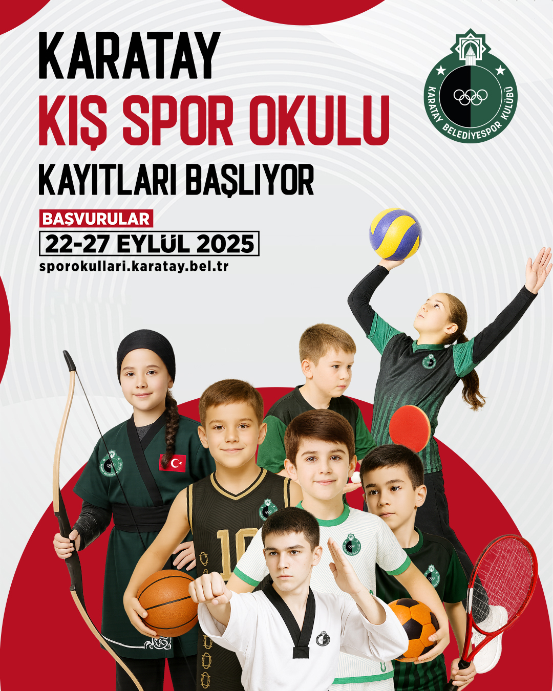 Karatay Kış Spor Okulları'nda 1.Dönem Kayıtları Başlıyor