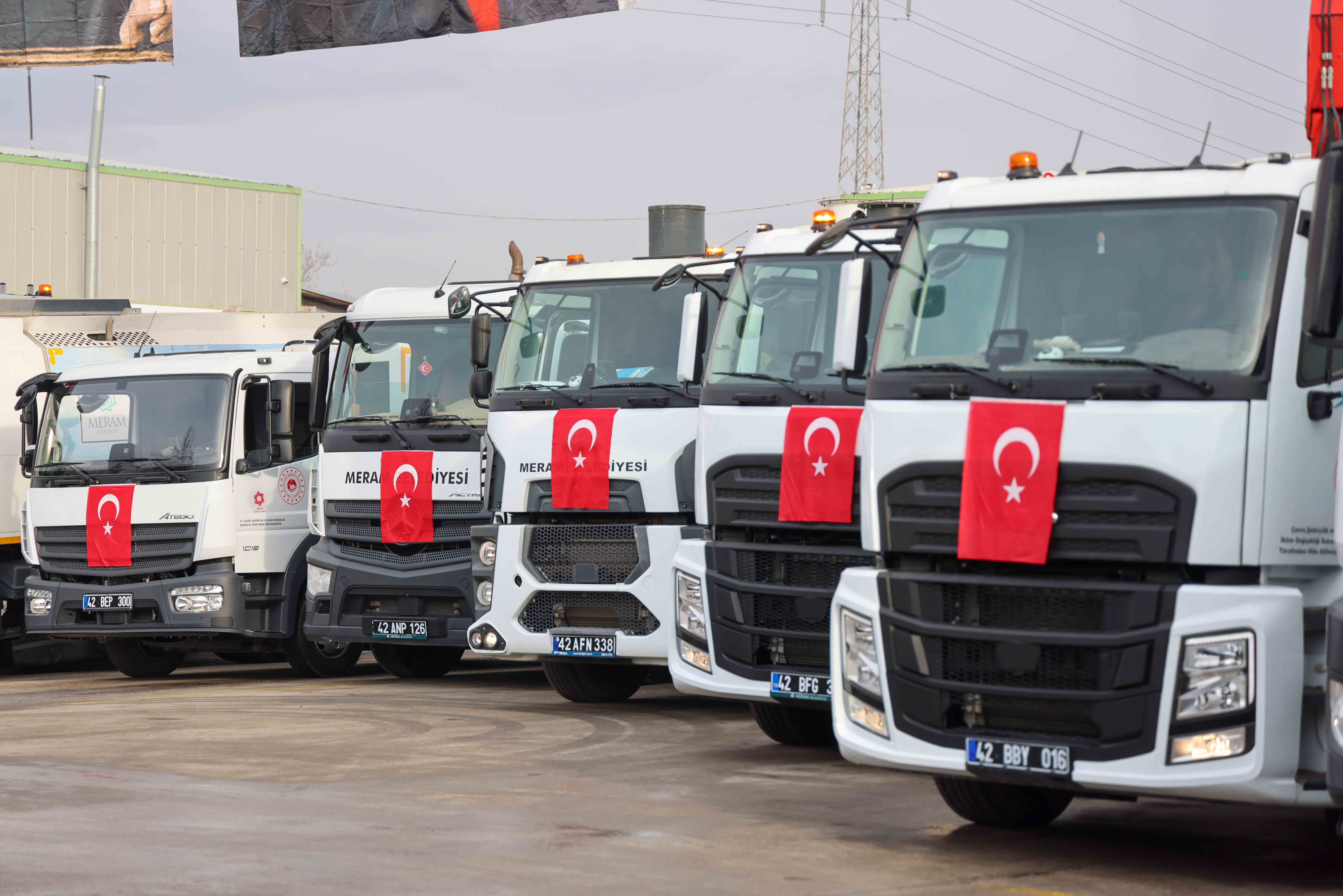 13 yeni araç daha hizmete başladı; Meram Belediyesi Araç Filosunu Güçlendirmeye Devam Ediyor