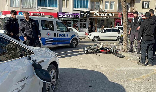 Aksaray’da otomobil ile motosiklet çarpıştı: 1 yaralı