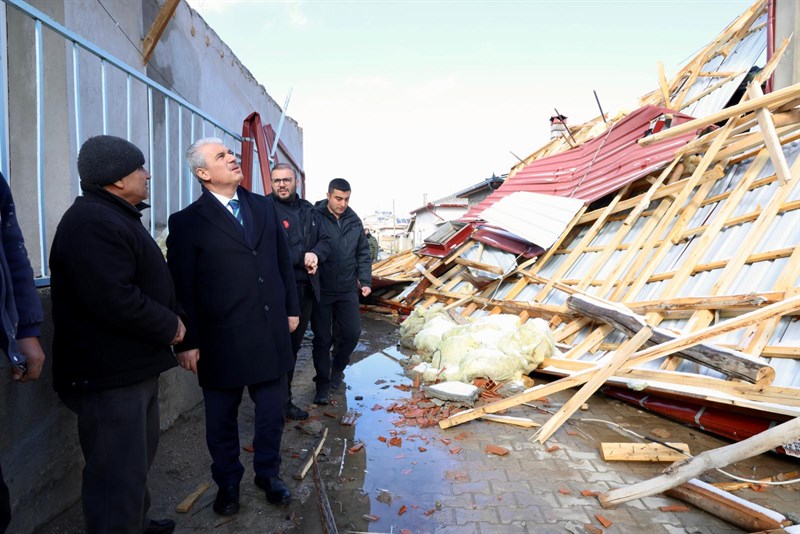Vali İbrahim Akın, Olumsuz Hava Koşulları Nedeniyle İl Genelinde Yürütülen Hasar Tespit Çalışmalarını Değerlendirdi