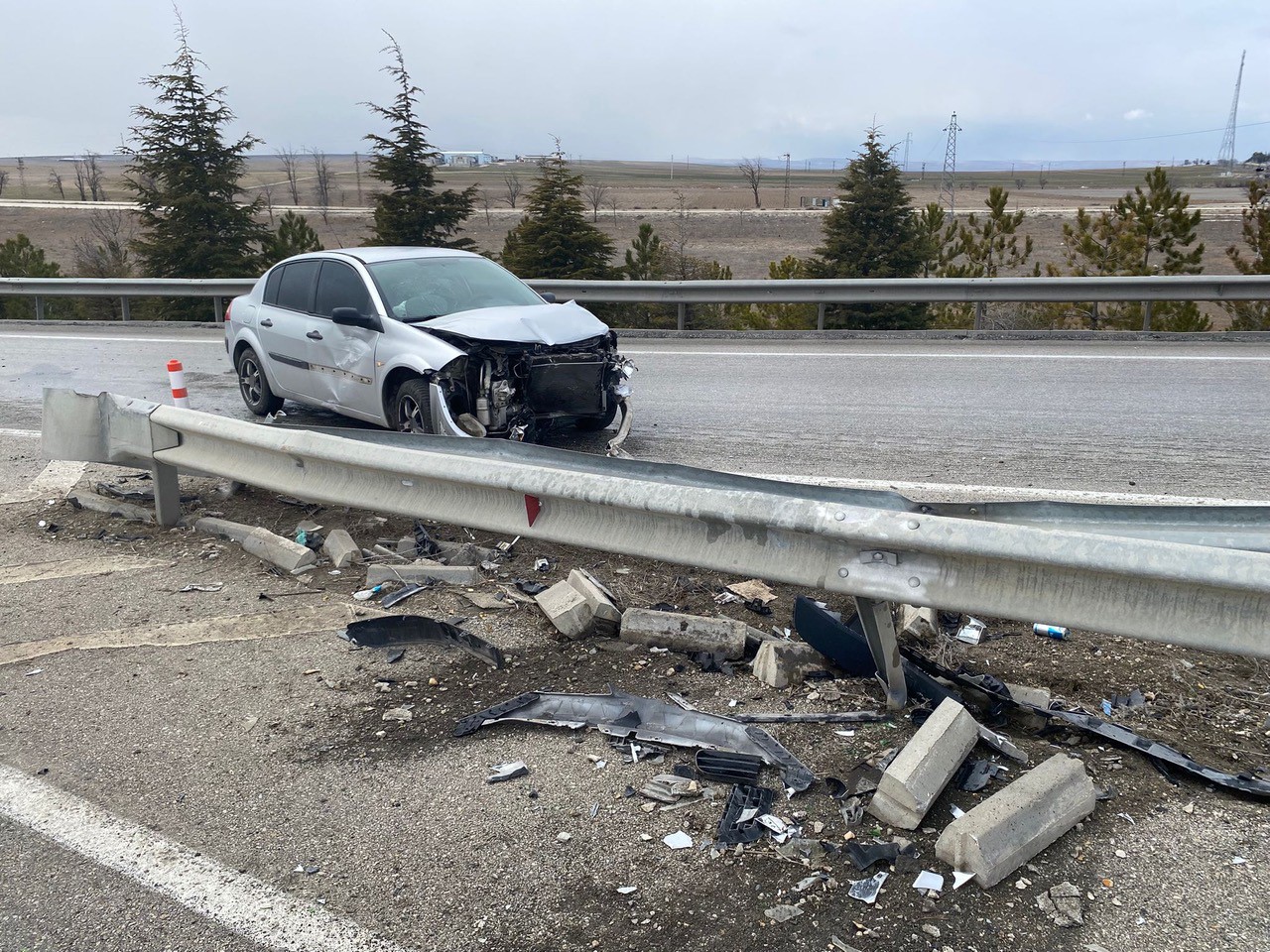 Konya’da trafik kazası: 1 yaralı